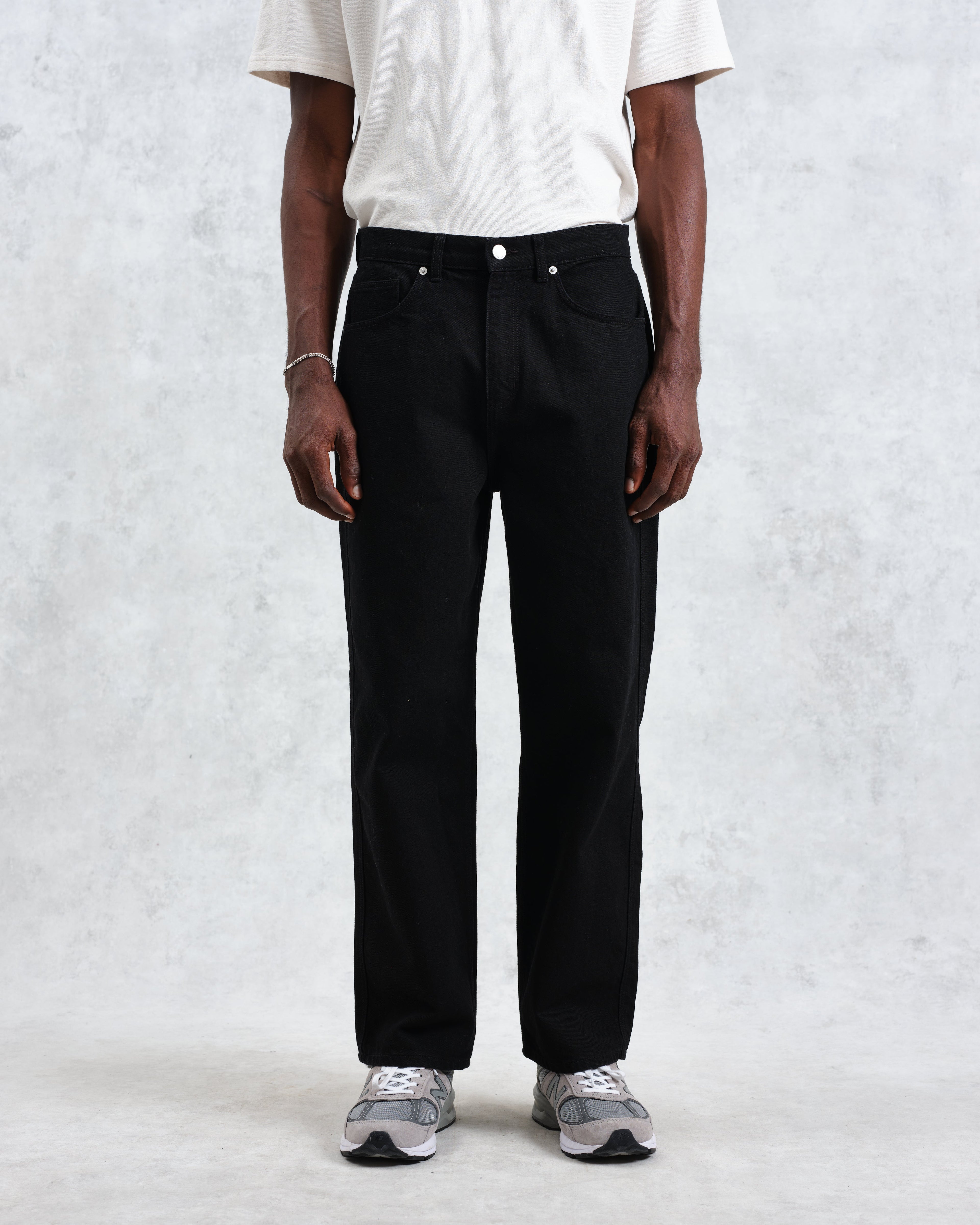 Felix - Black Loose Fit Denim Jeans