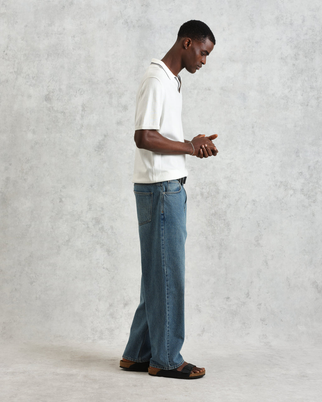 Siena - Ecru Fine Gauge Cotton Polo