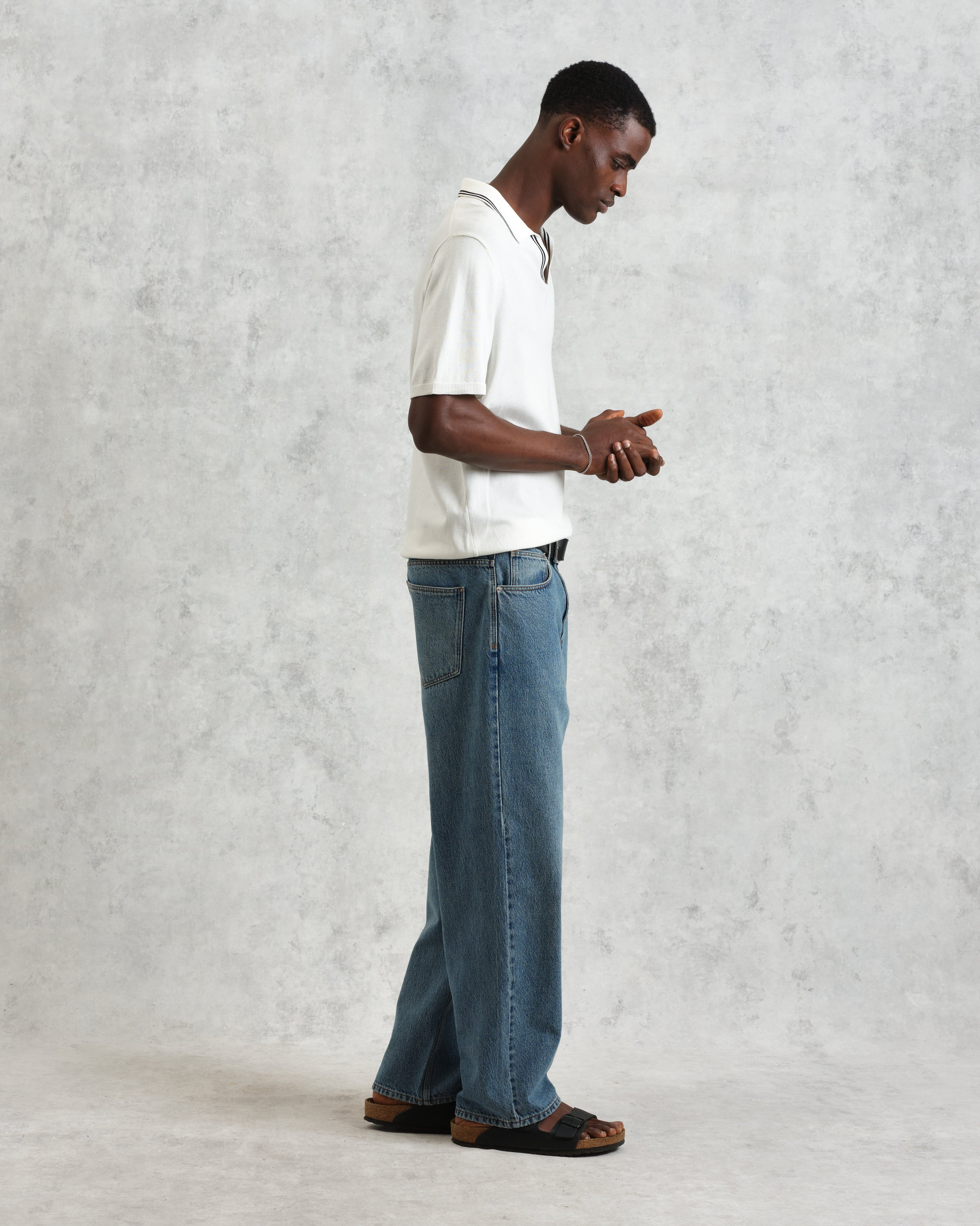 Siena - Ecru Fine Gauge Cotton Polo