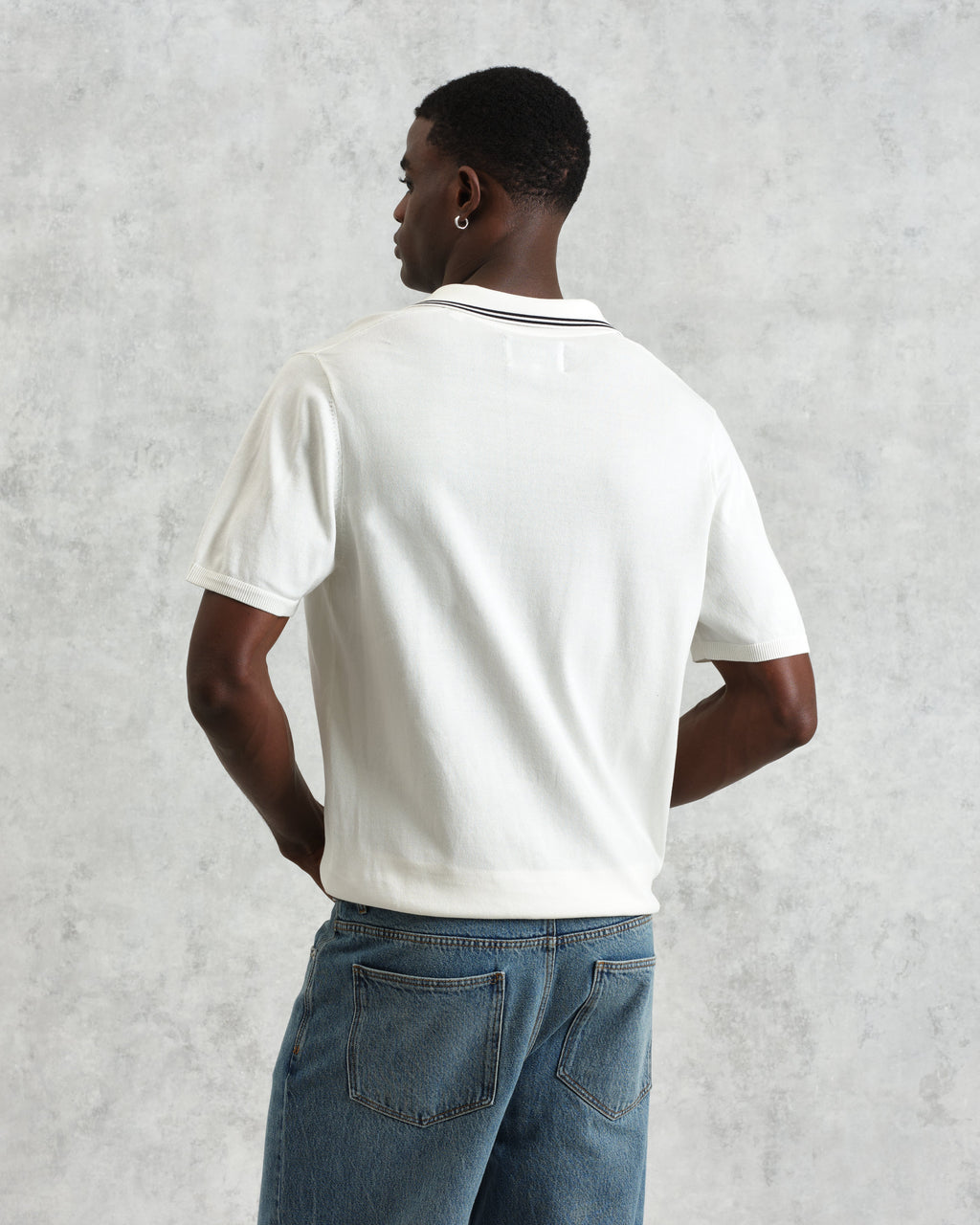 Siena - Ecru Fine Gauge Cotton Polo
