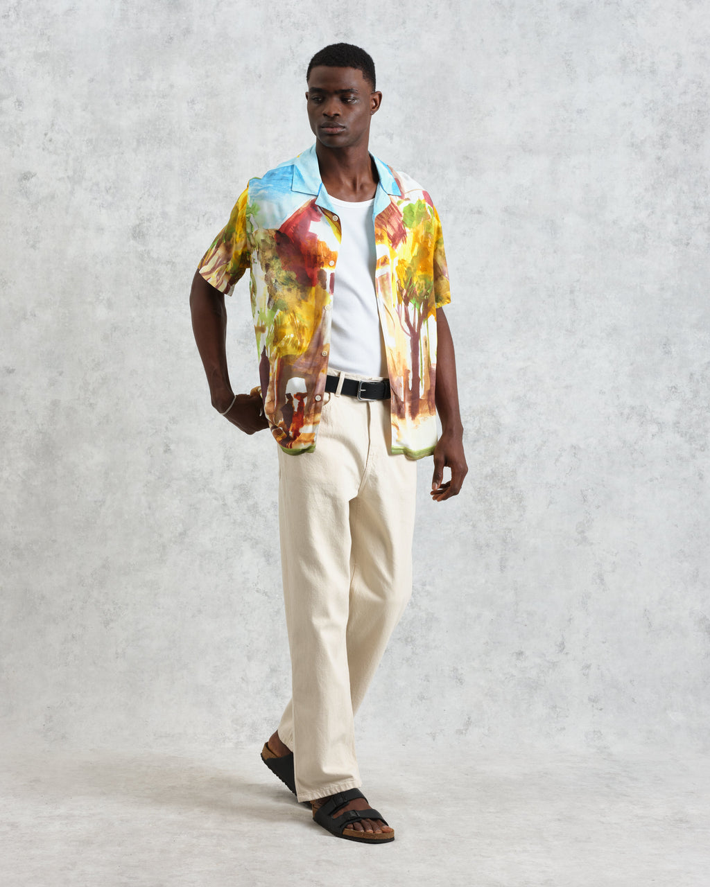 Didcot - Watercolour Abstract Painting Short-Sleeve Shirt