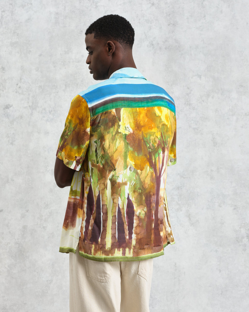 Didcot - Watercolour Abstract Painting Short-Sleeve Shirt