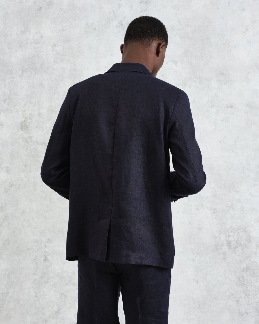 Fintry - Midnight Navy Linen Blazer