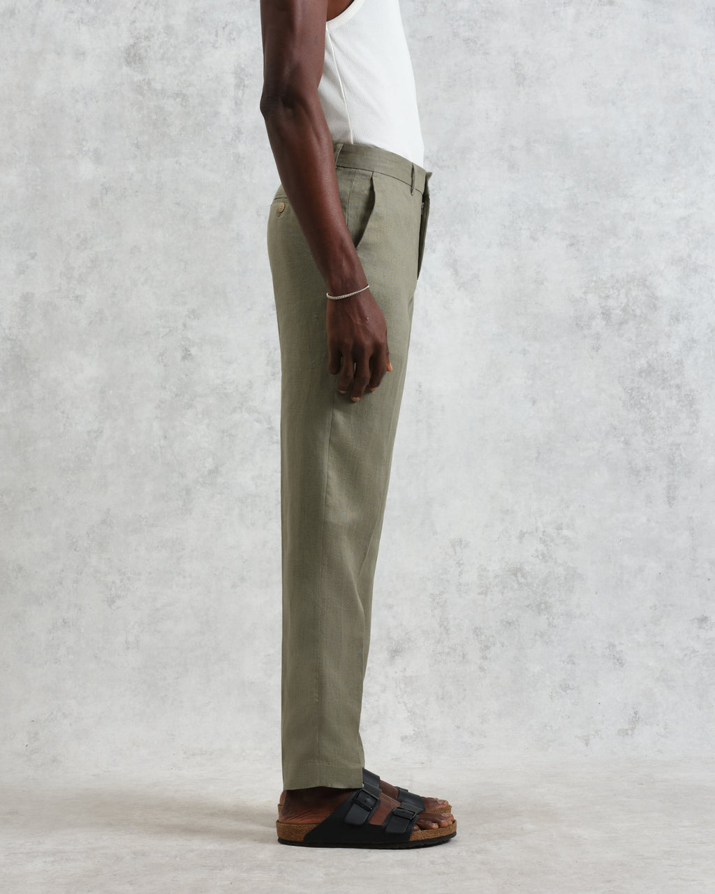 Alp - Khaki Linen Trousers