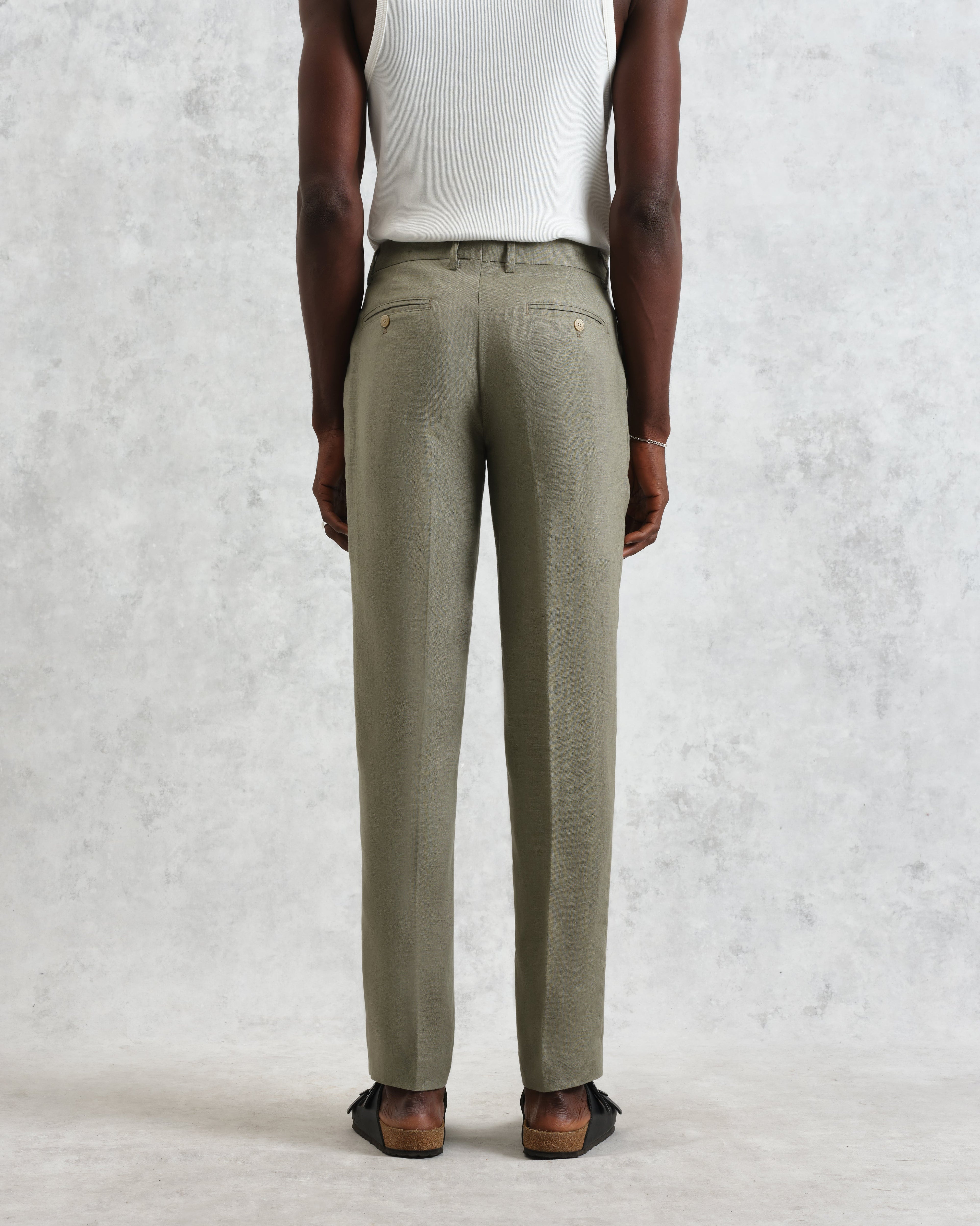 Alp - Khaki Linen Trousers