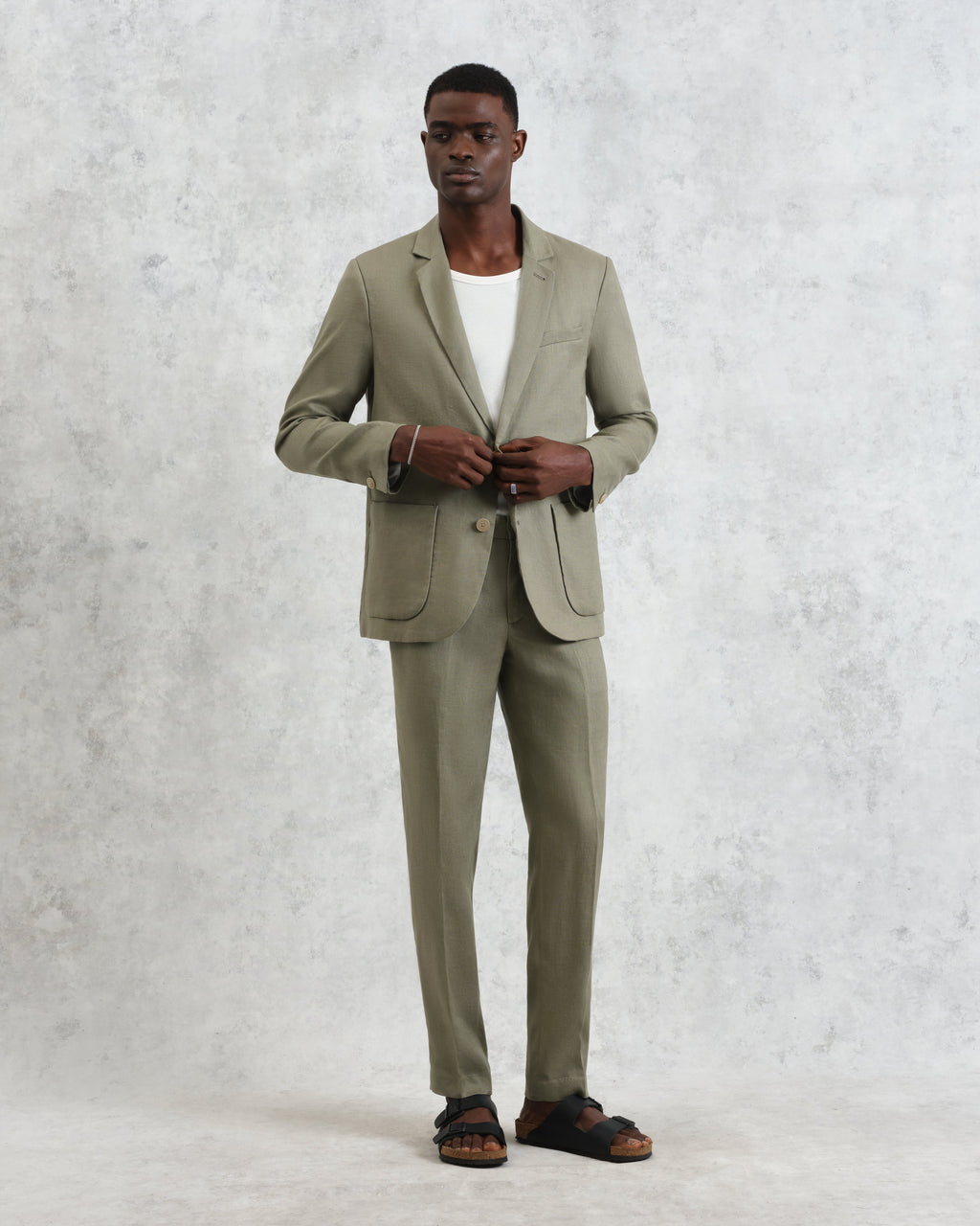 Alp - Khaki Linen Trousers