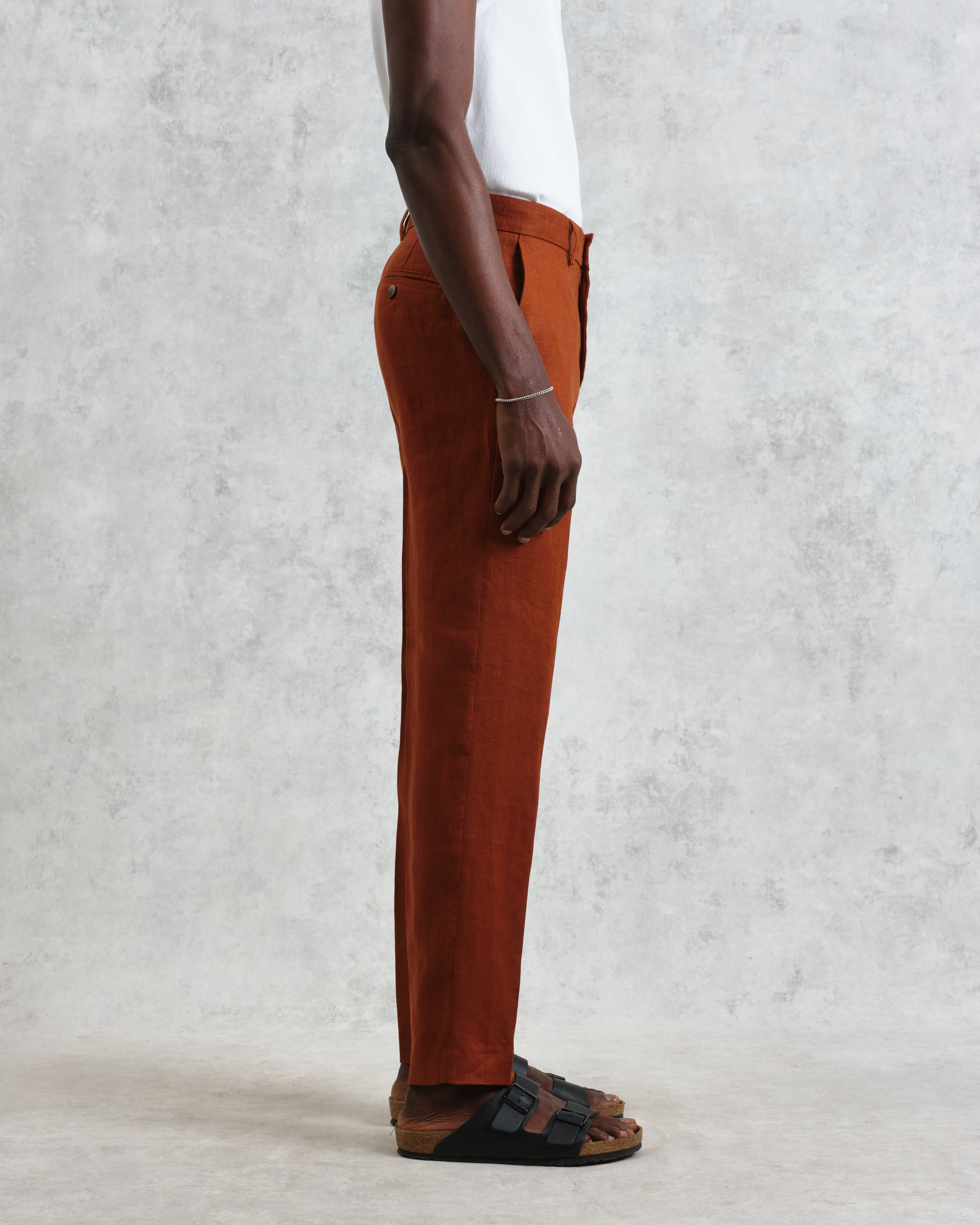Alp - Rust Linen Trousers