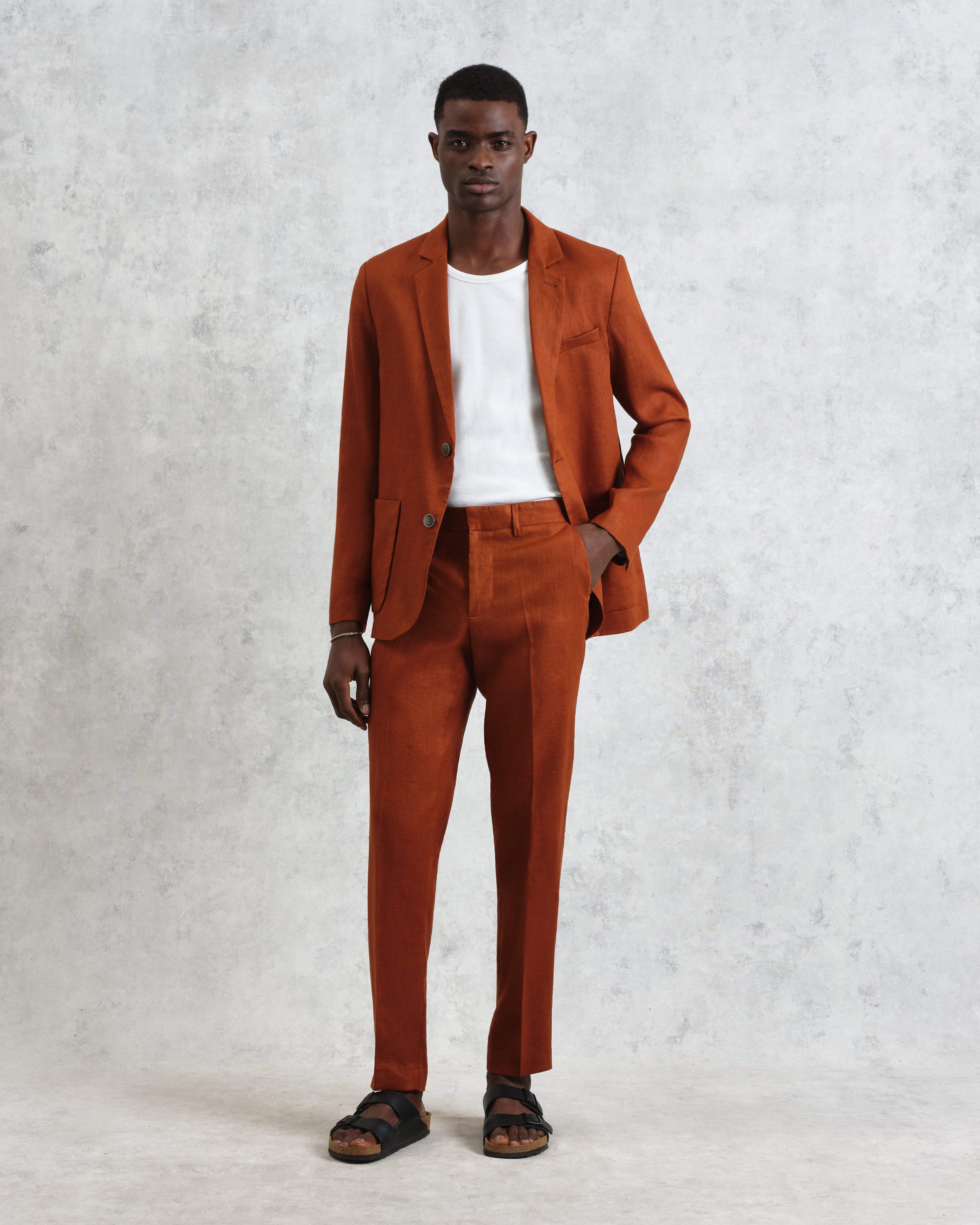 Alp - Rust Linen Trousers