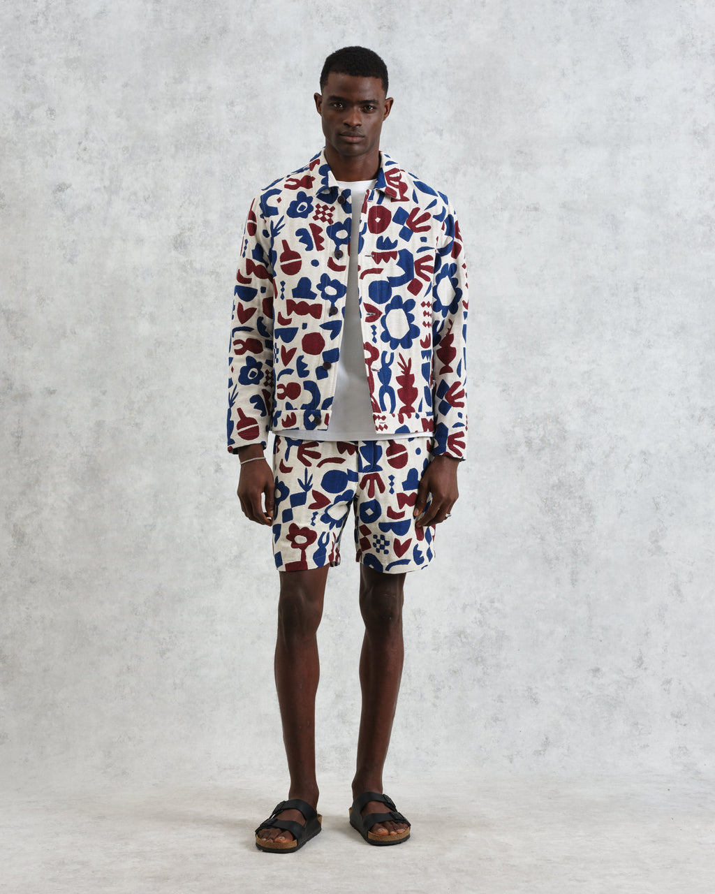 Iggy - Red And Blue Spin Jacquard Jacket