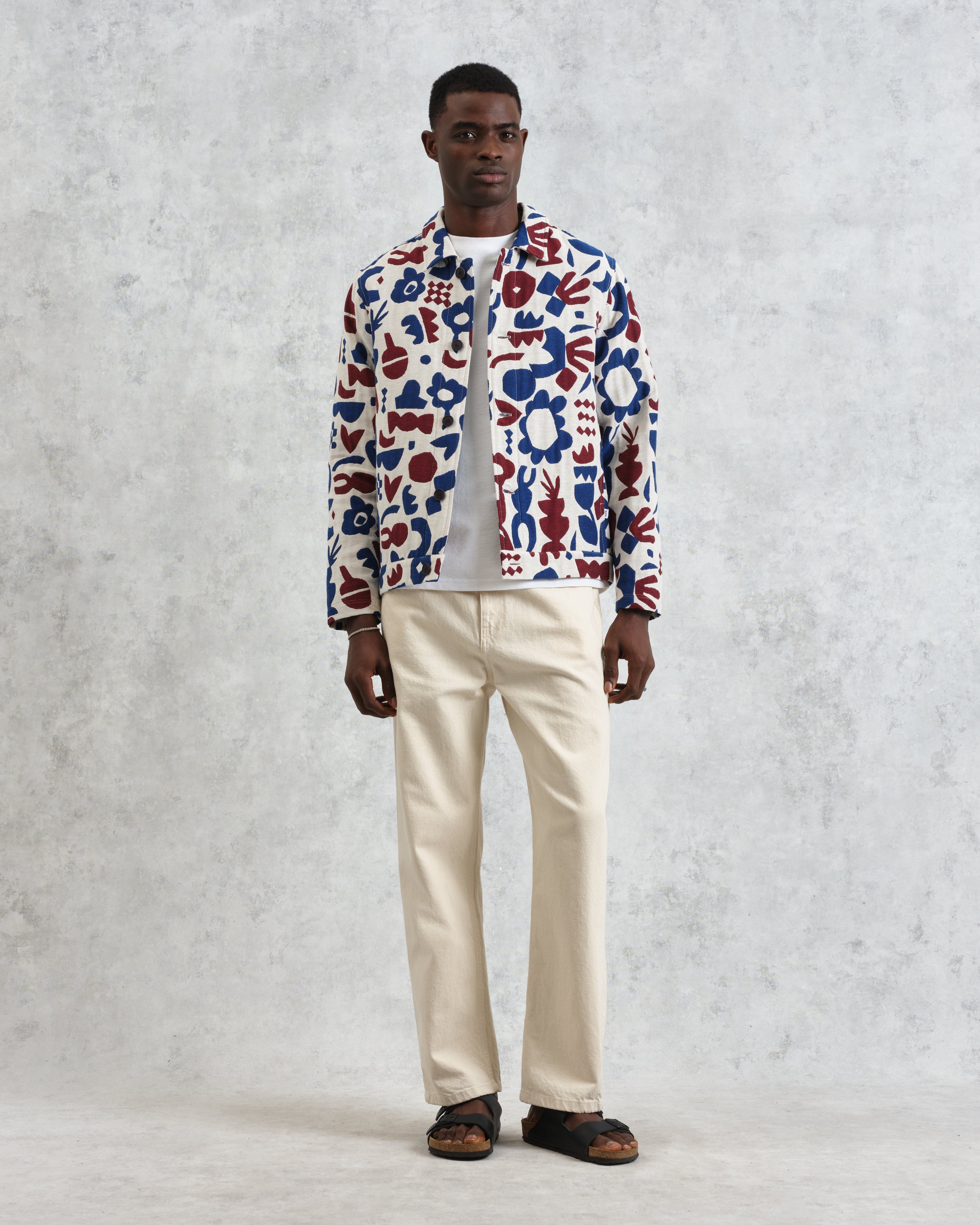 Iggy - Red And Blue Spin Jacquard Jacket