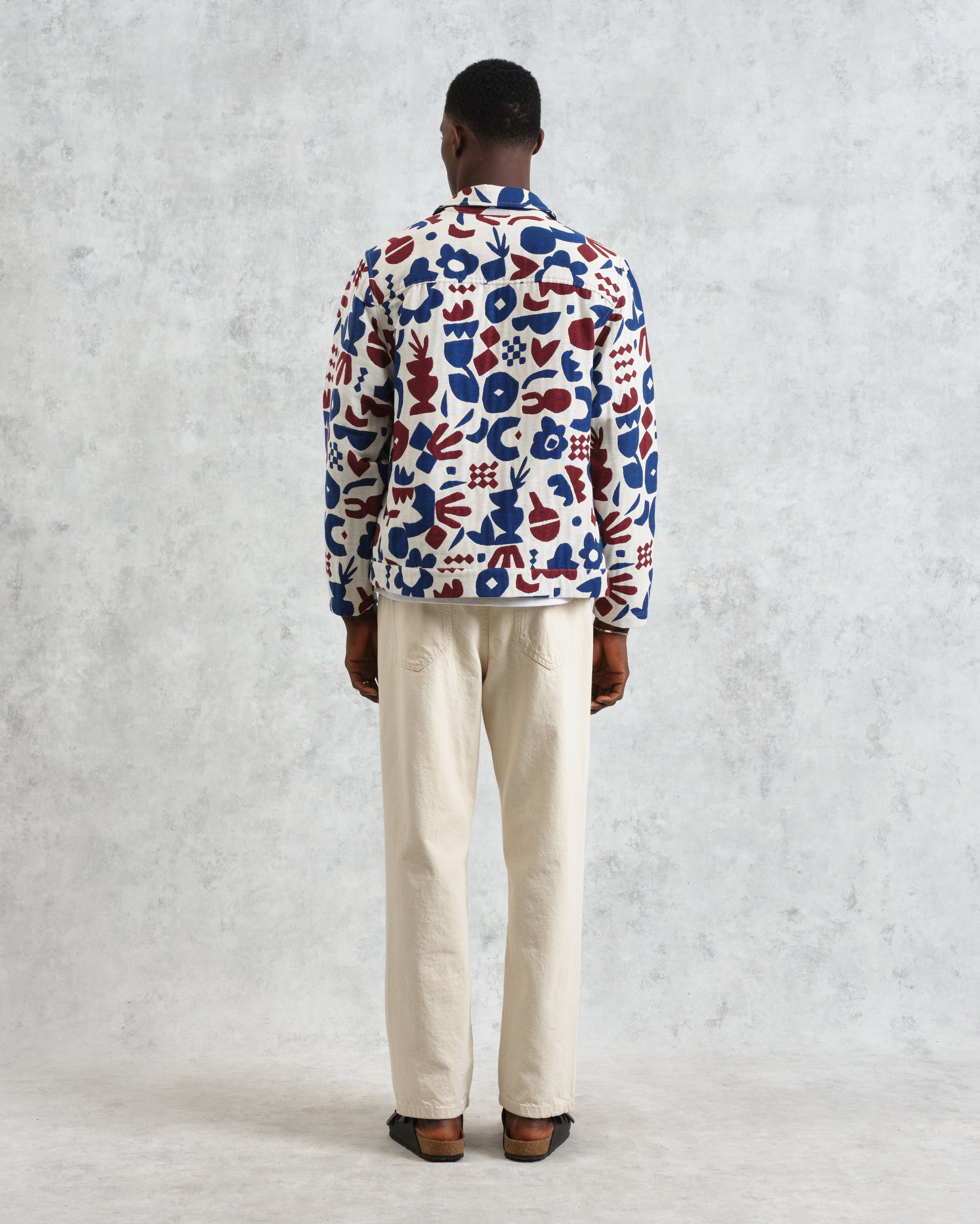 Iggy - Red And Blue Spin Jacquard Jacket