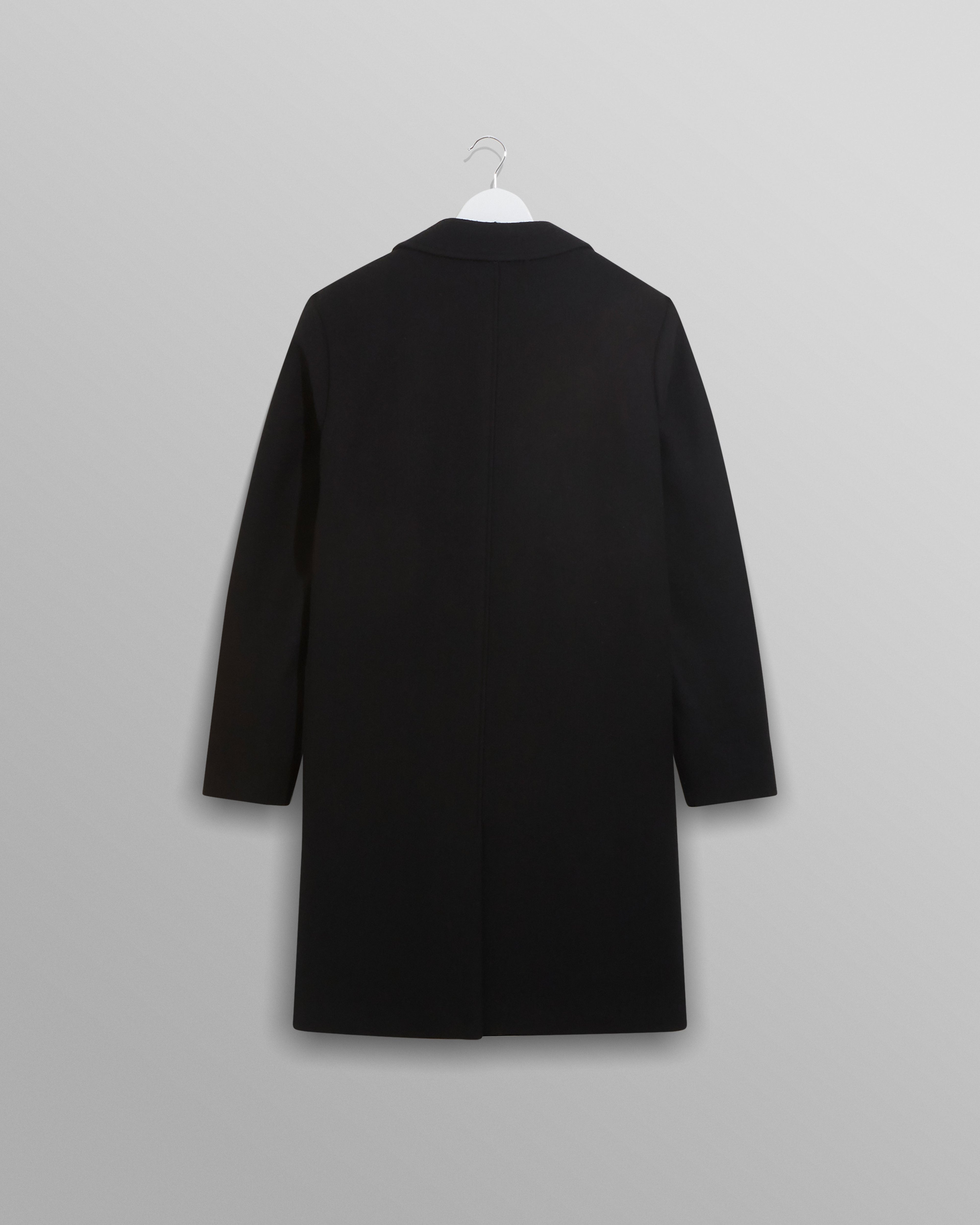 Sasso Coat Black Wool