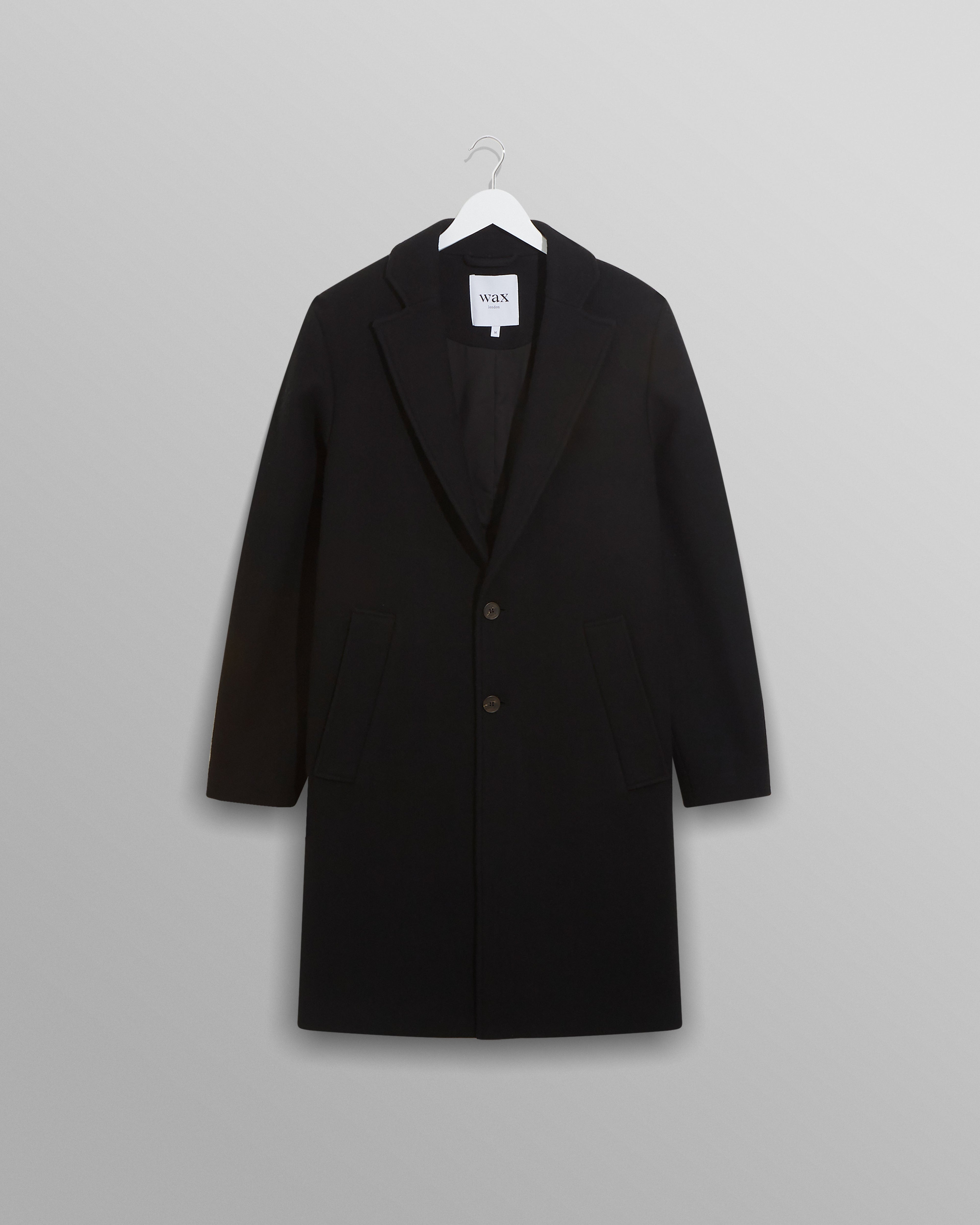Sasso Coat Black Wool