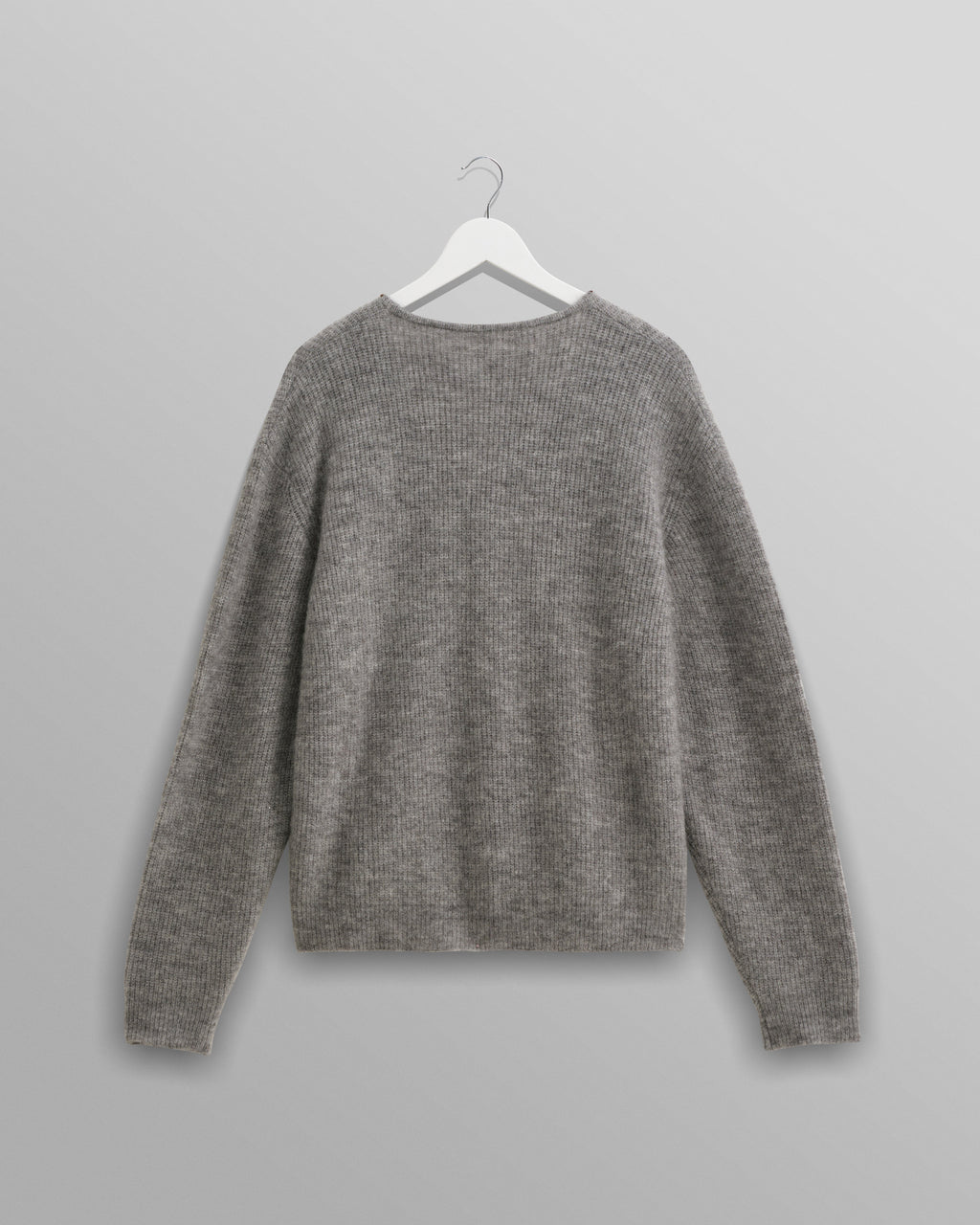 Alban - Grey Marl Mohair Blend Cardigan