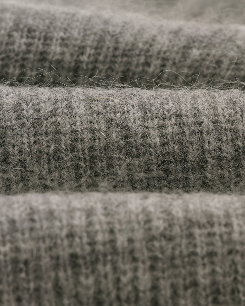 Alban - Grey Marl Mohair Blend Cardigan