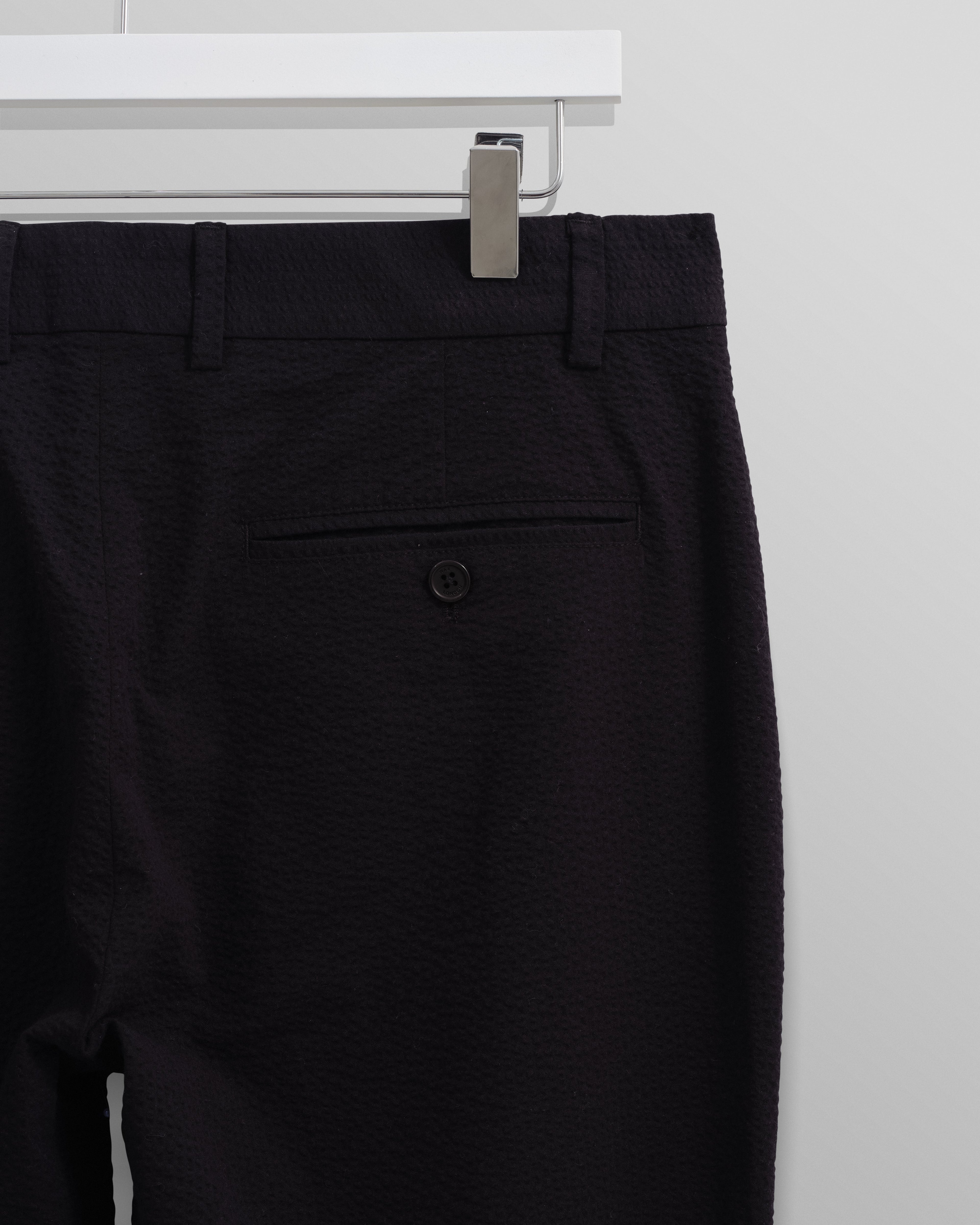 Alp - Black Seersucker Trousers