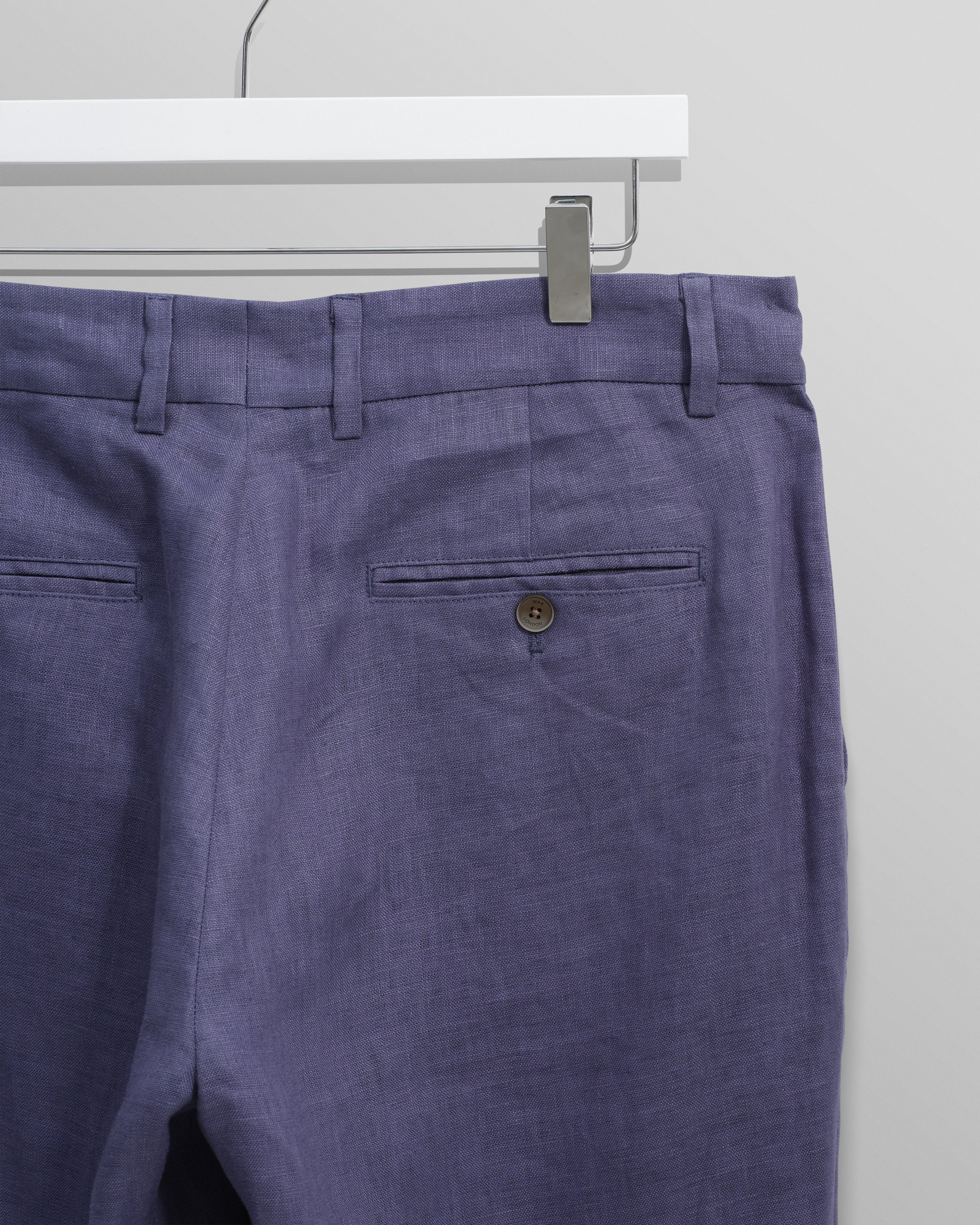 Alp - Mid-Blue Linen Trousers