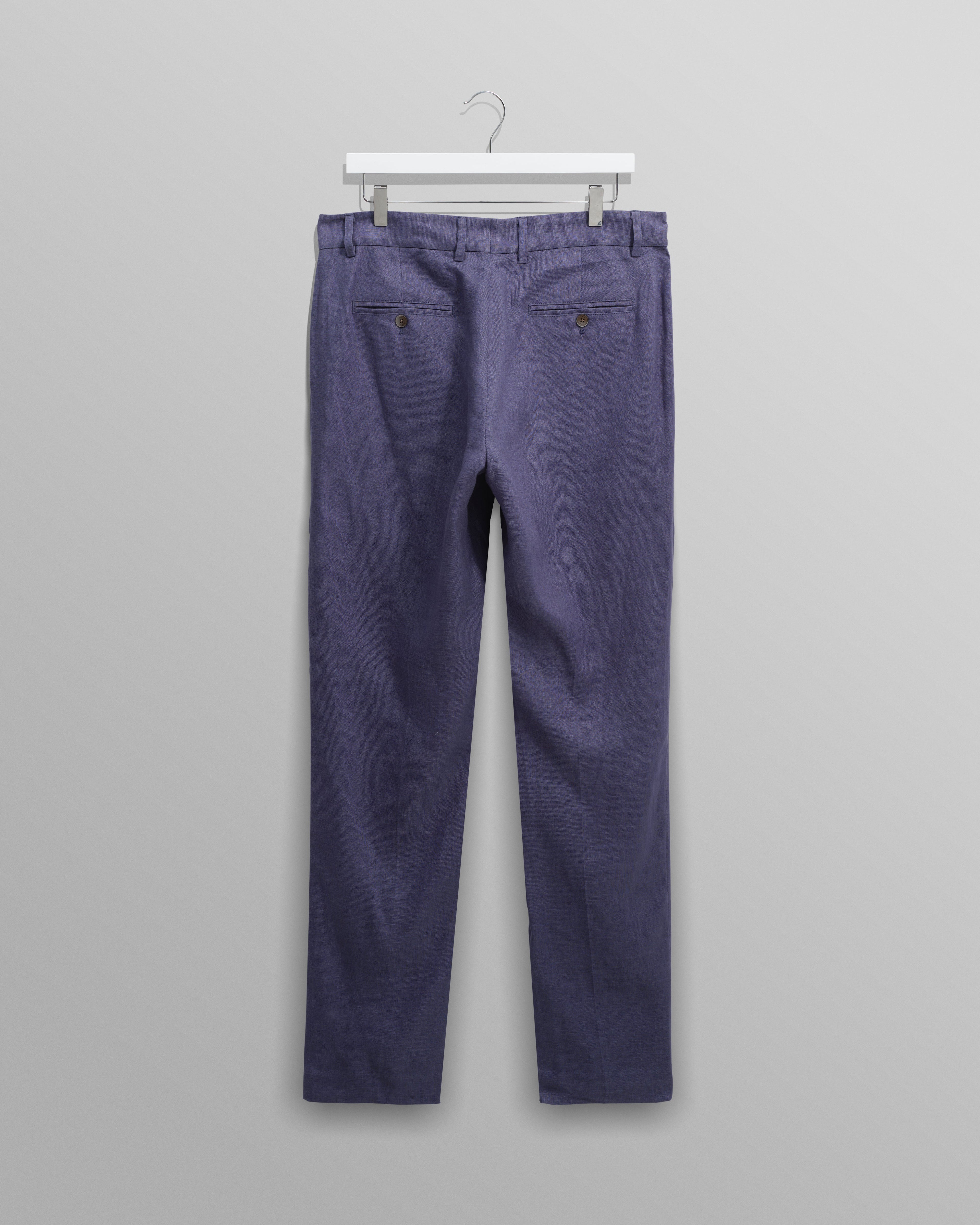 Alp - Mid-Blue Linen Trousers