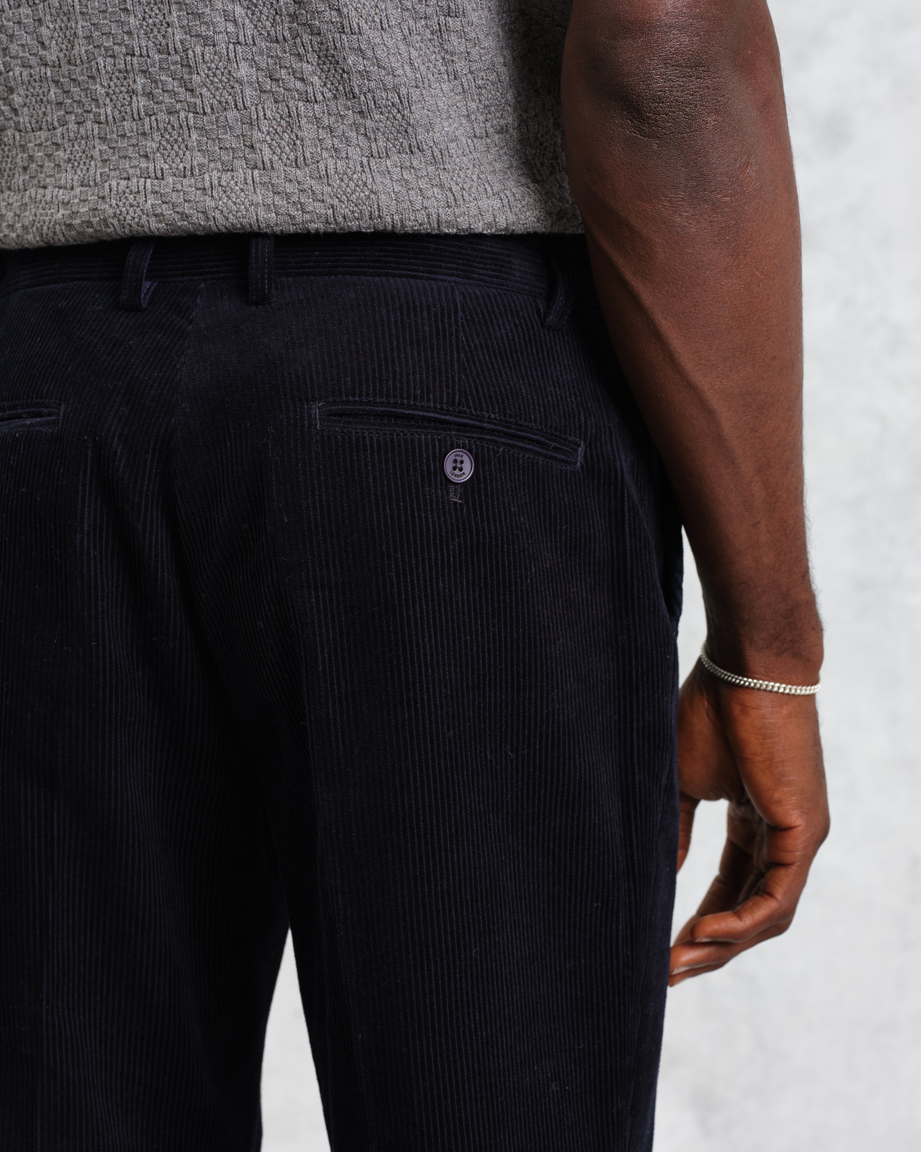 Alp - Navy Corduroy Trousers