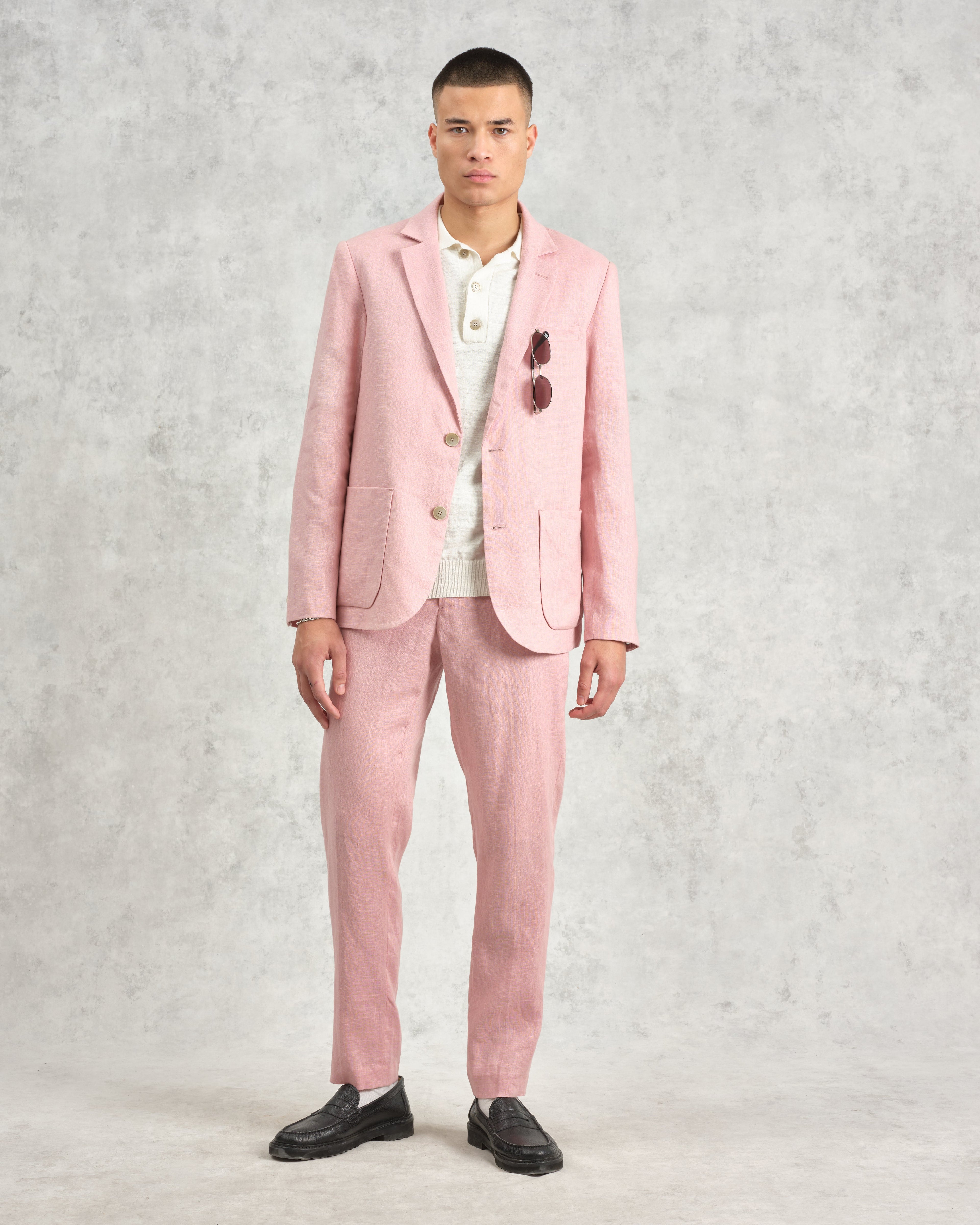 Alp - Pale Pink Linen Trousers
