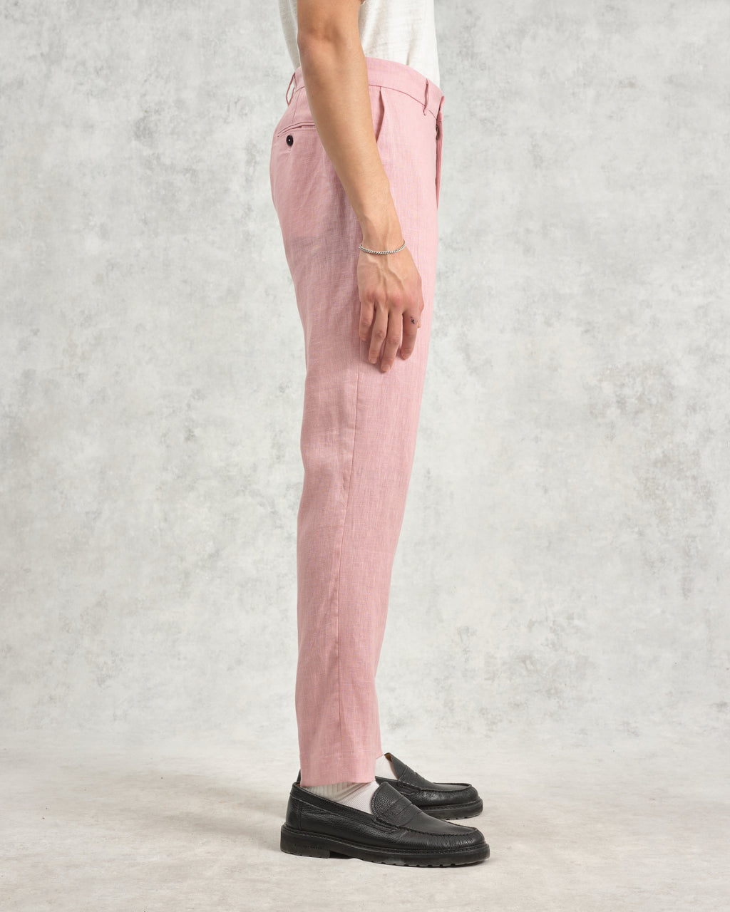 Alp - Pale Pink Linen Trousers