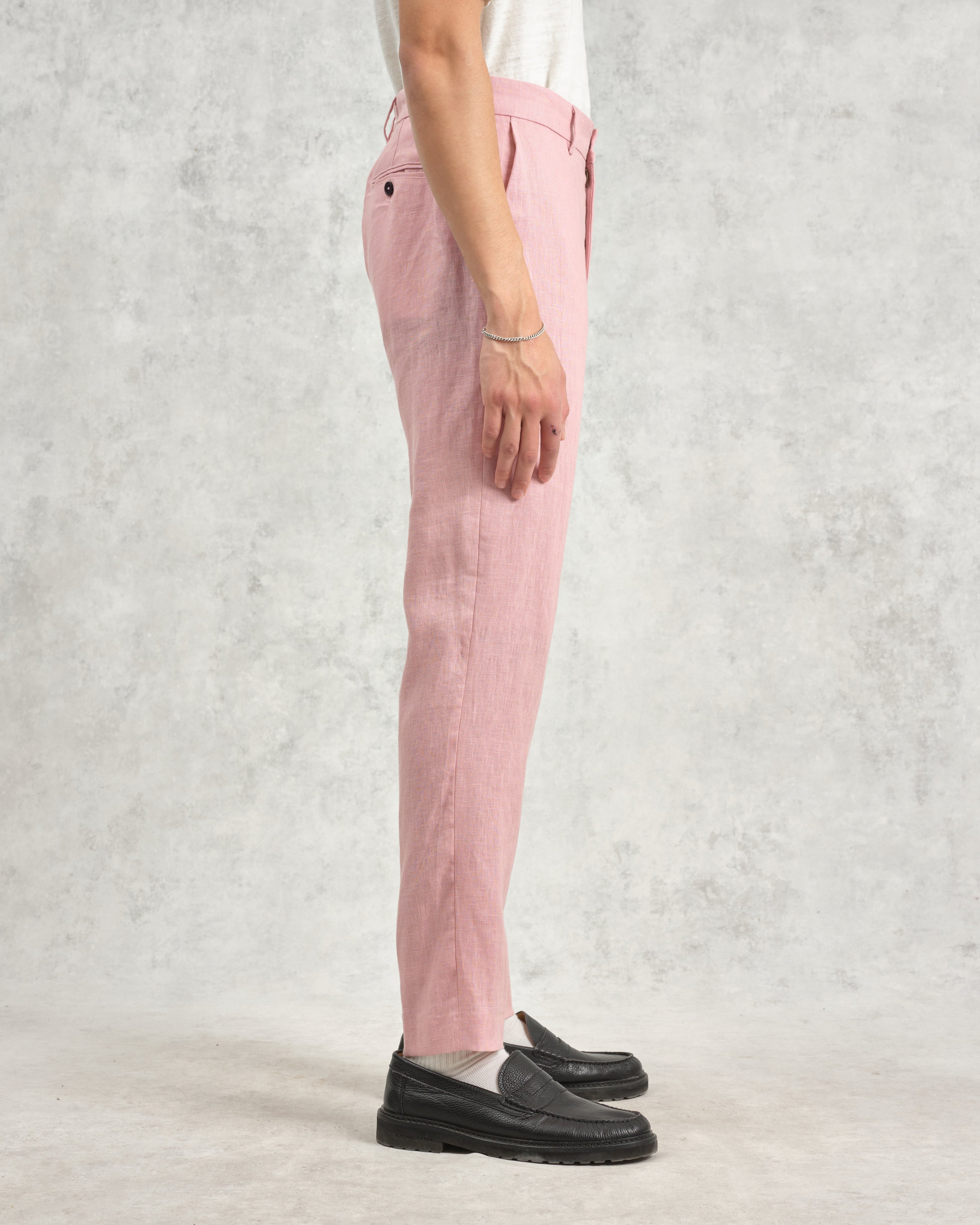 Alp - Pale Pink Linen Trousers