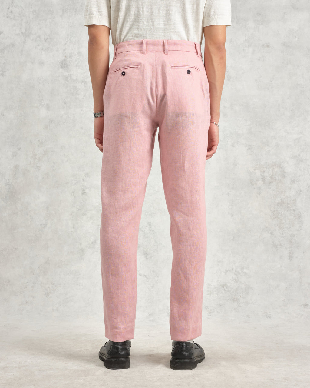 Alp - Pale Pink Linen Trousers