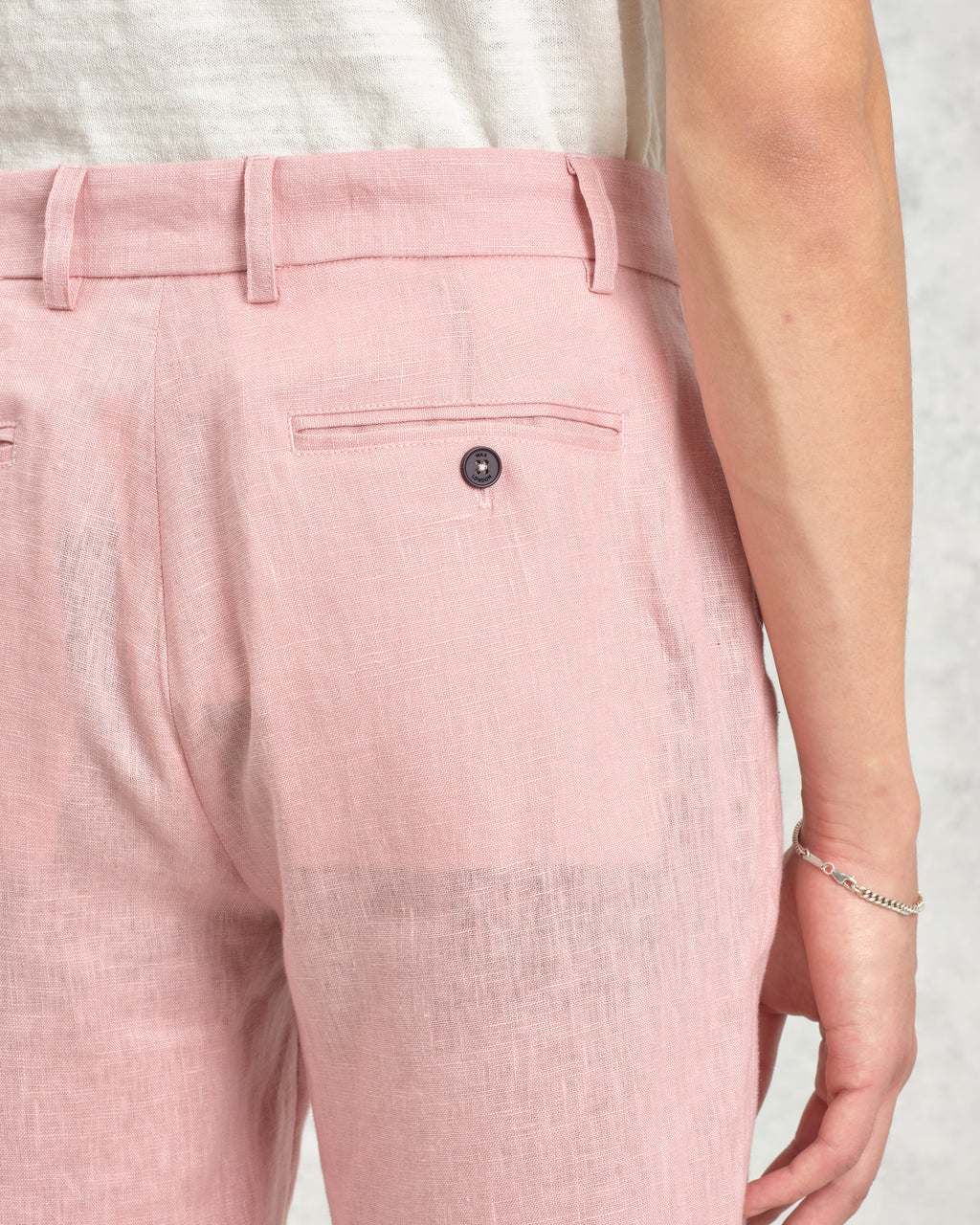 Alp - Pale Pink Linen Trousers
