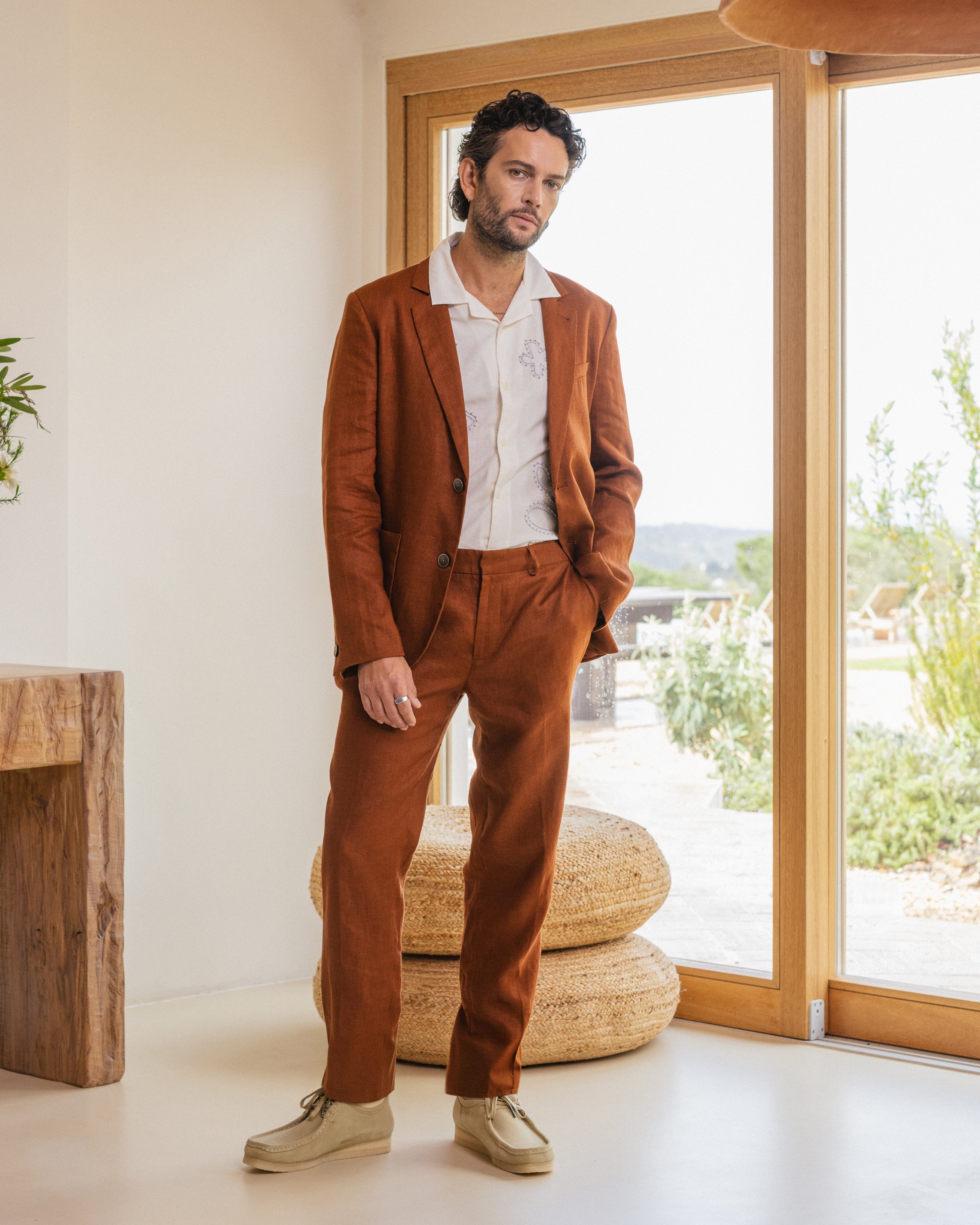 Alp - Rust Linen Trousers