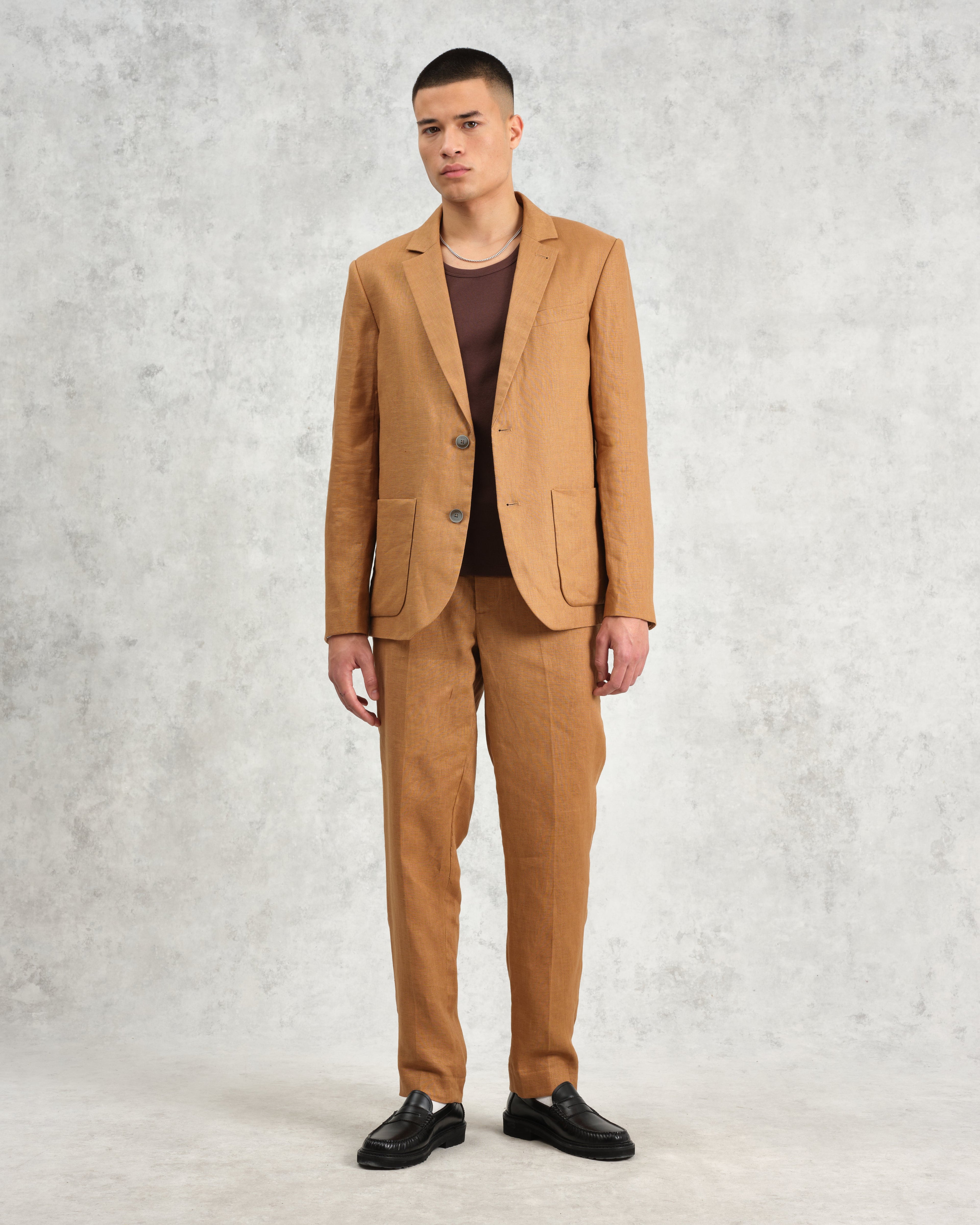 Alp - Tan Linen Trousers