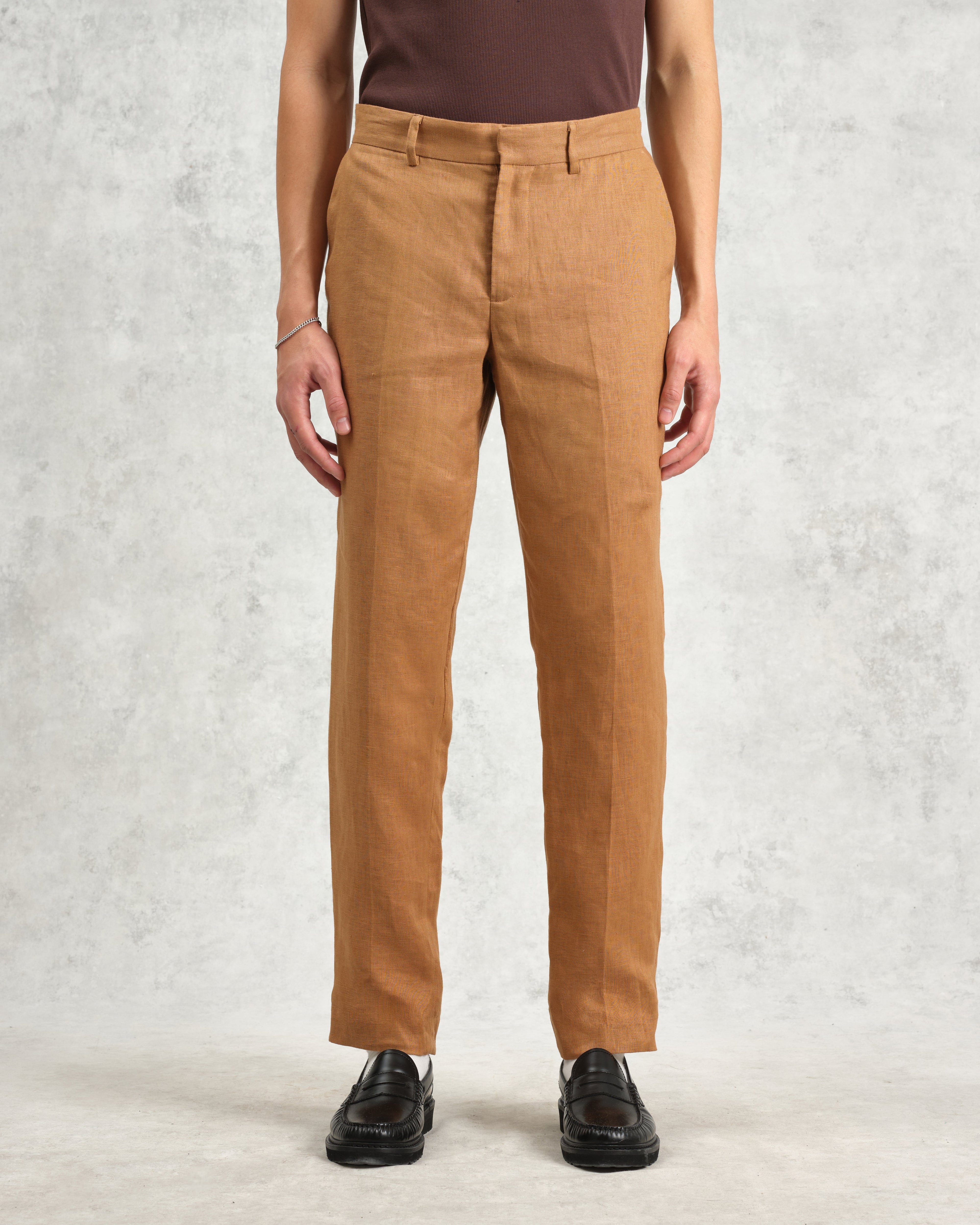 Alp - Tan Linen Trousers