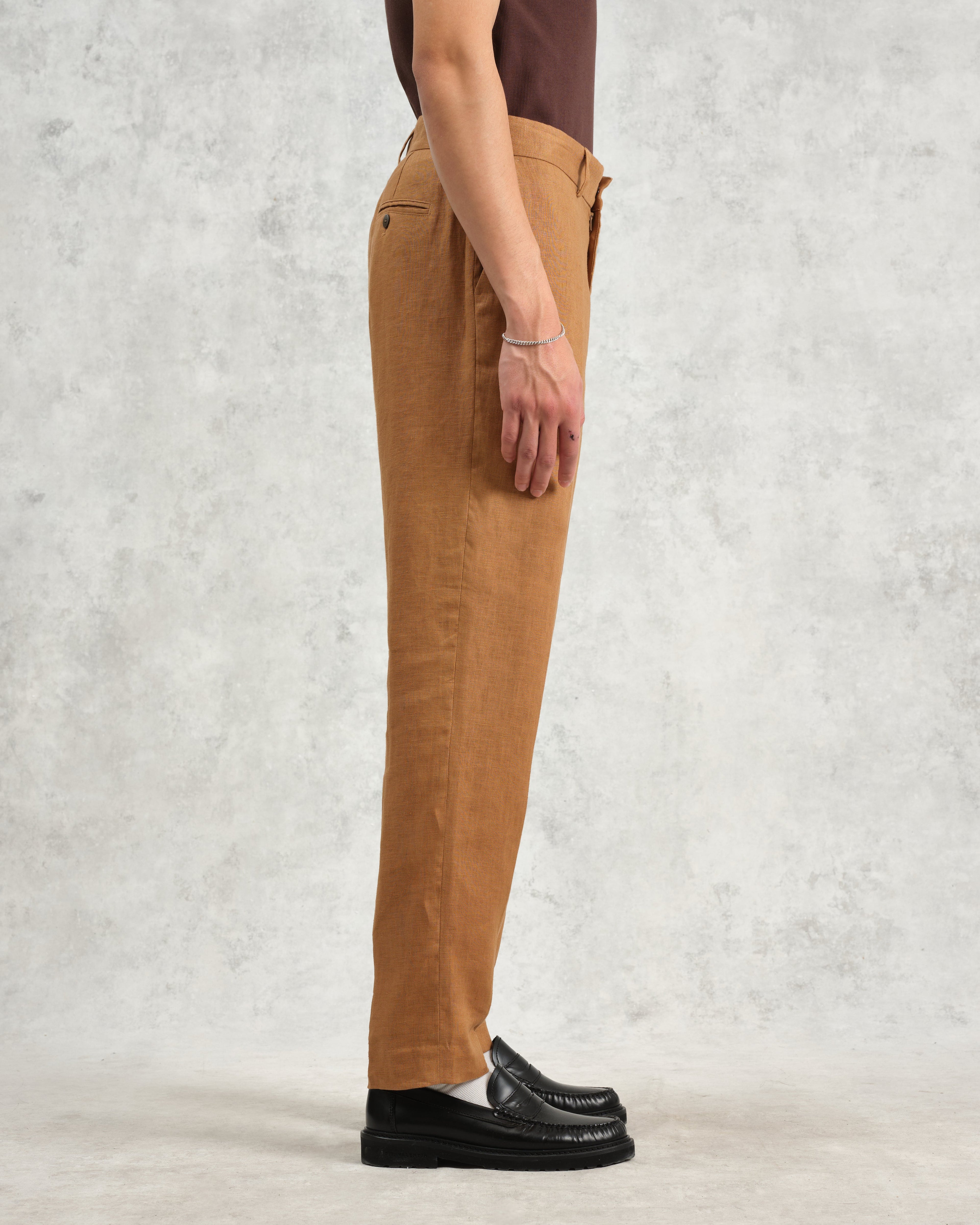 Alp - Tan Linen Trousers