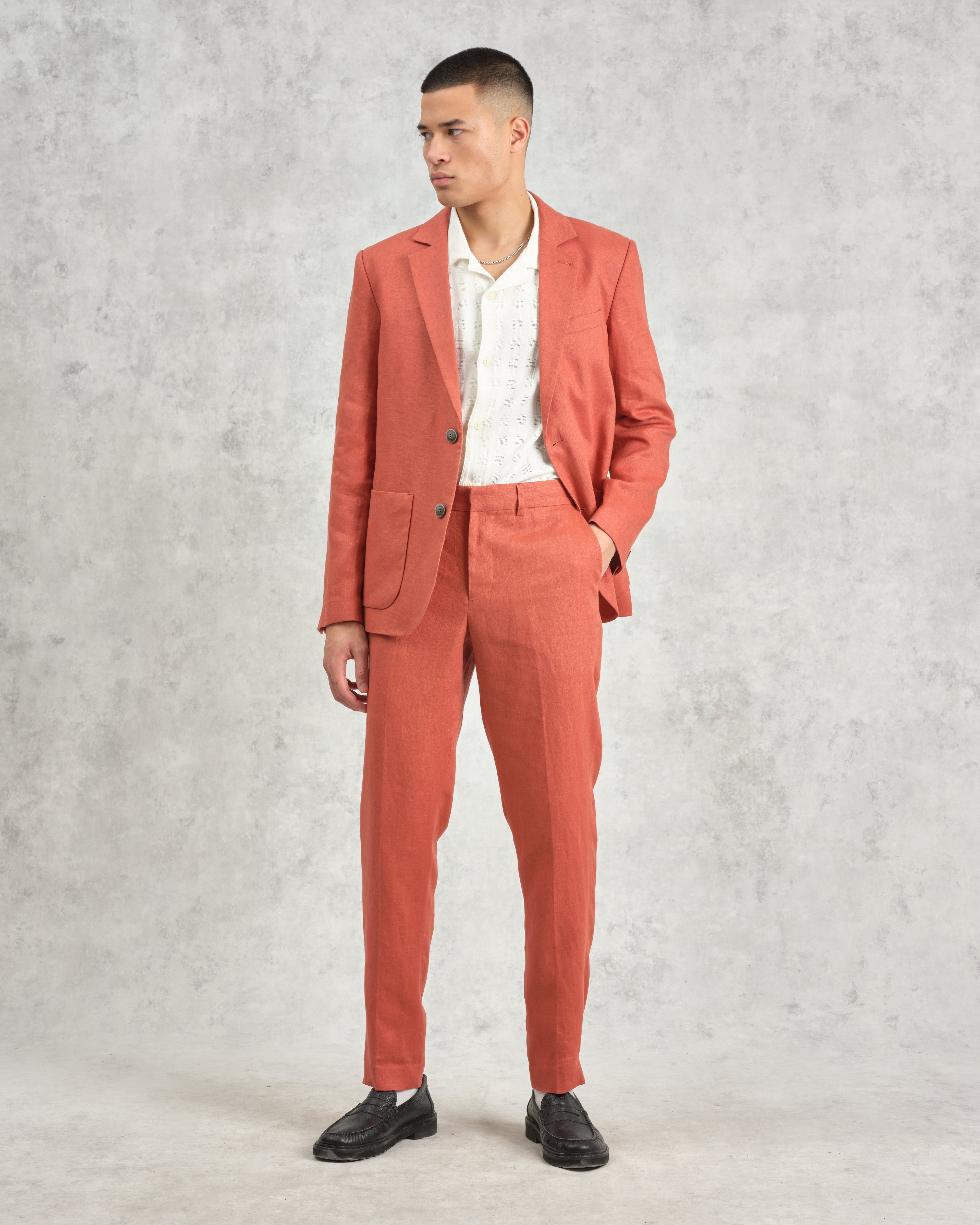Alp - Terracotta Linen Trousers