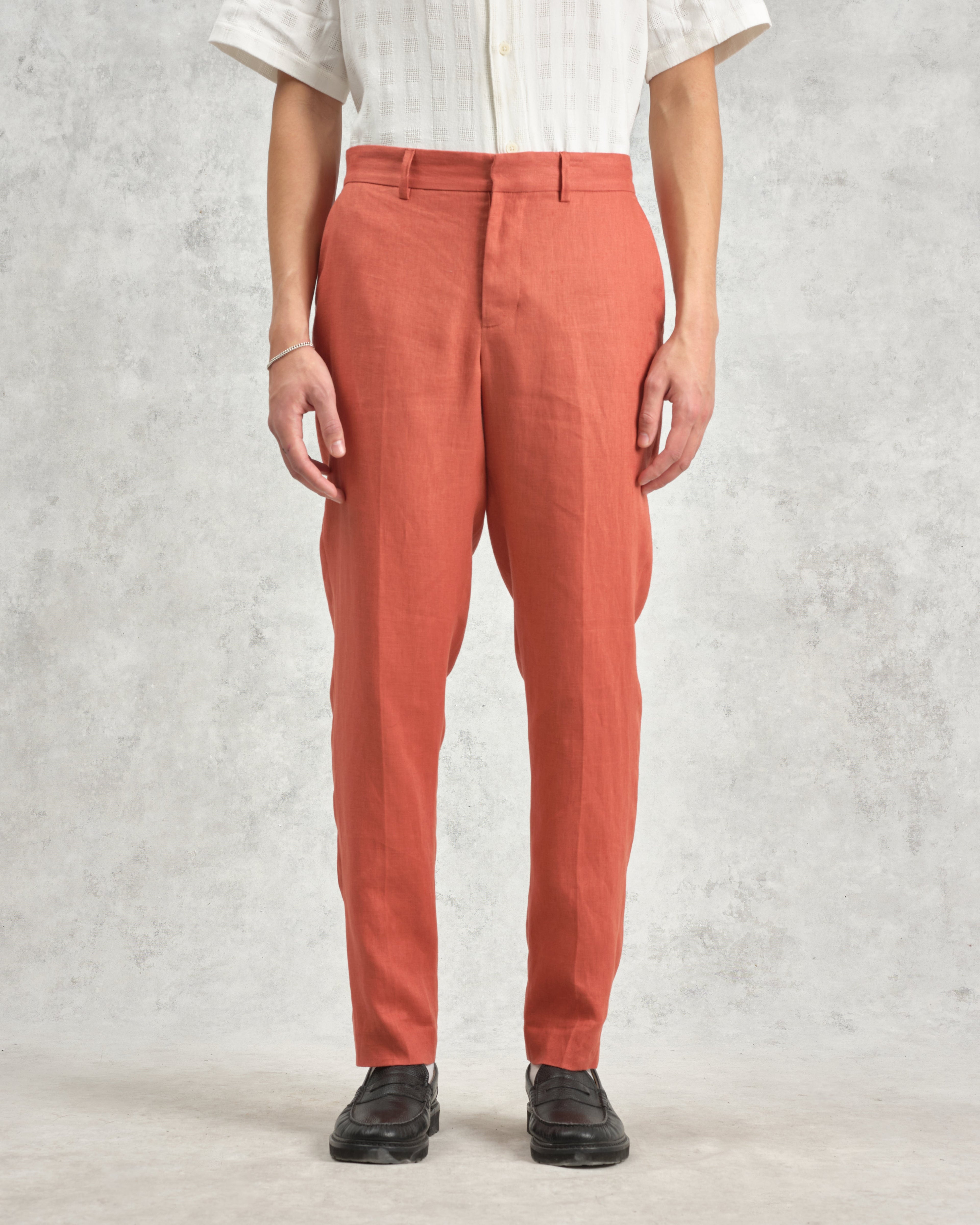 Alp - Terracotta Linen Trousers