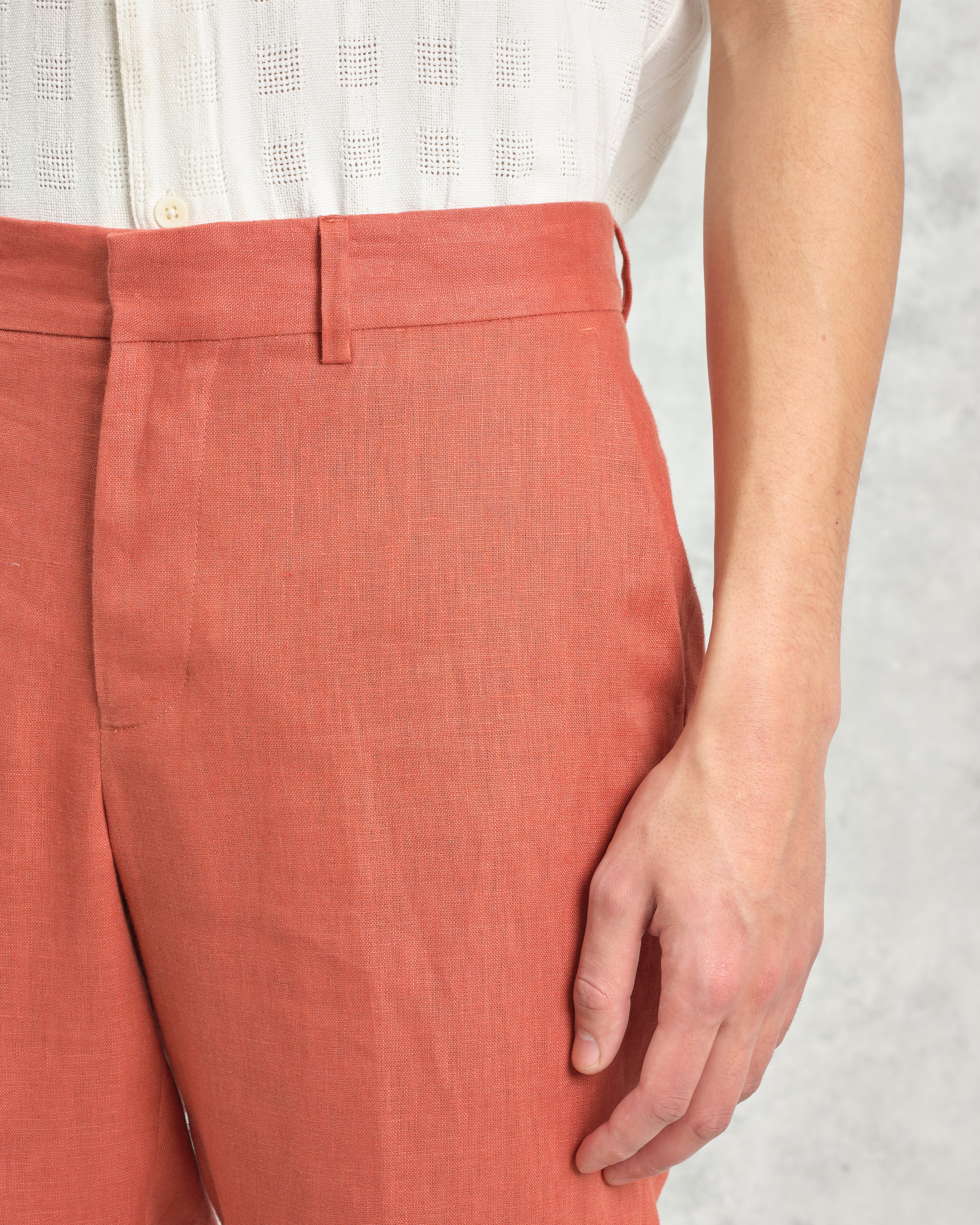 Alp - Terracotta Linen Trousers