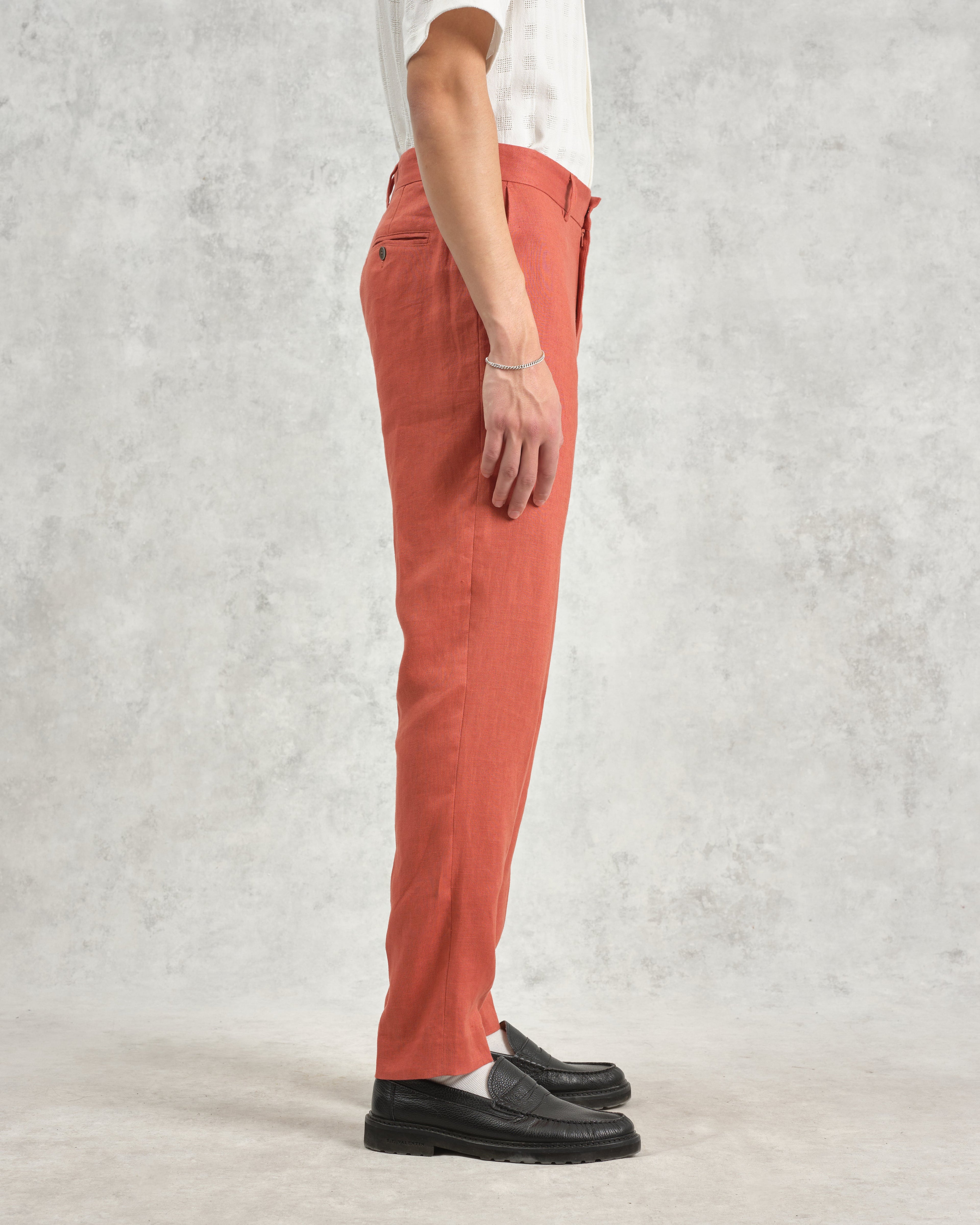 Alp - Terracotta Linen Trousers