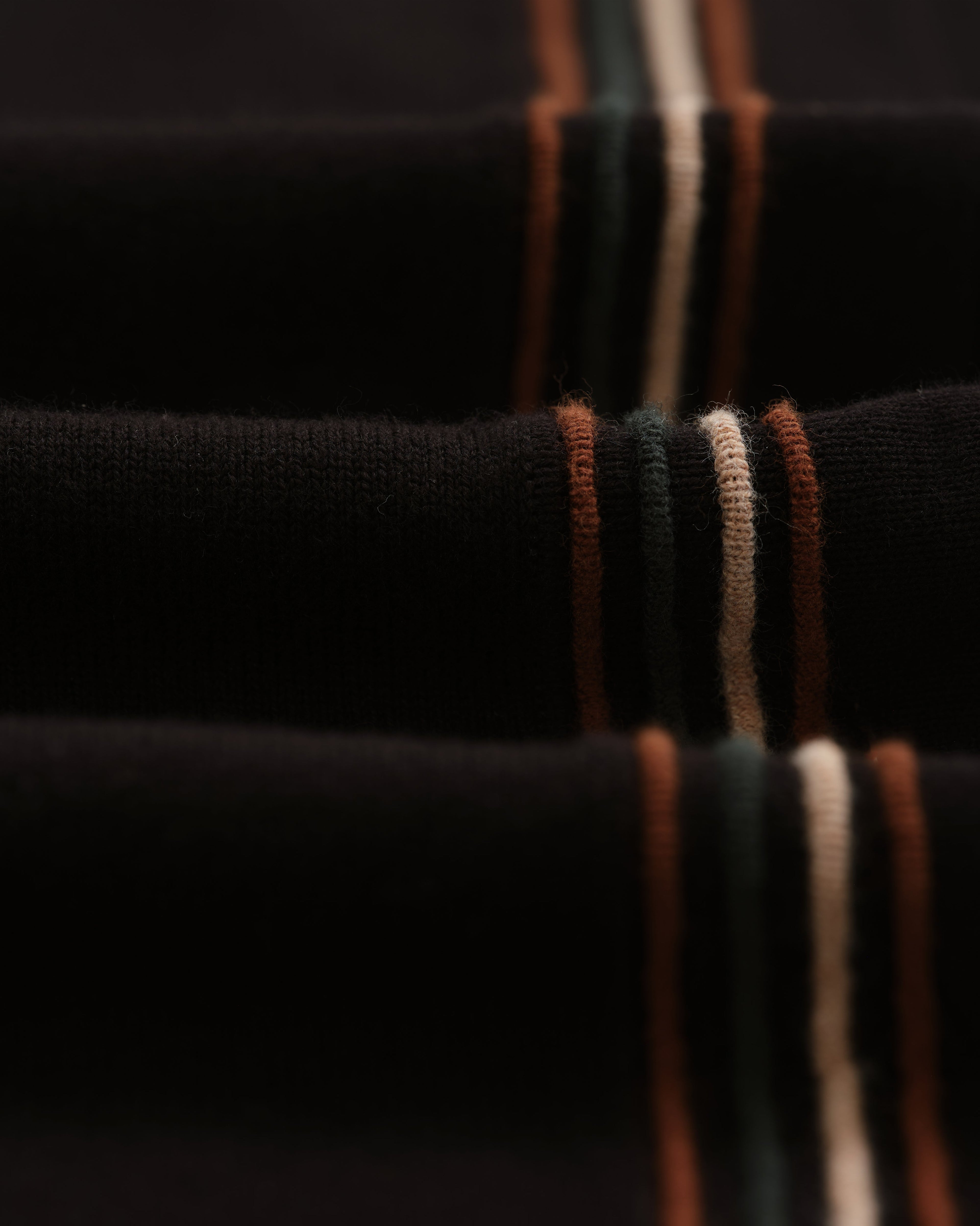 Amble - Black Milano-Knit Long Sleeve Polo