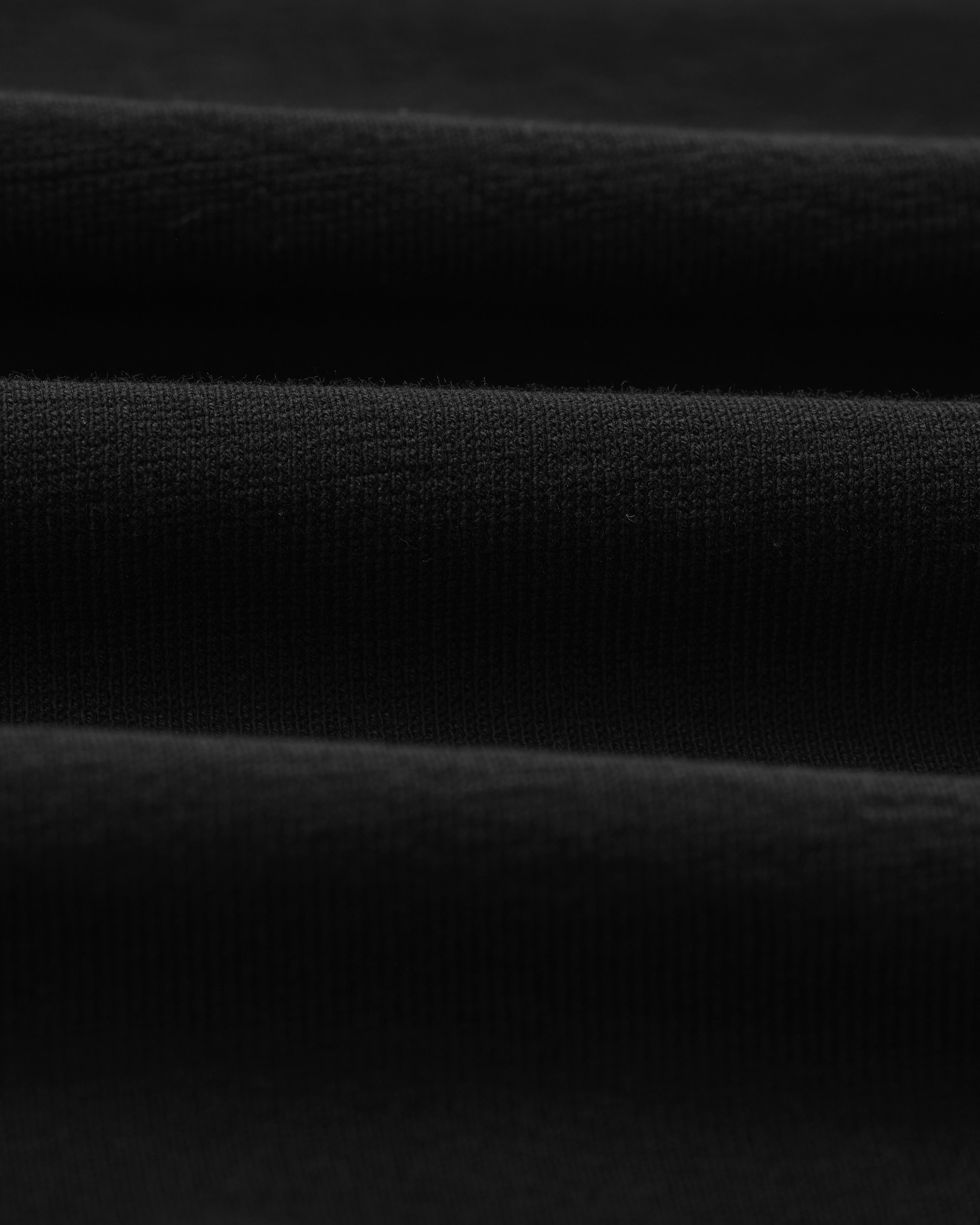 Atwood - Black Textured Organic Cotton Polo Shirt