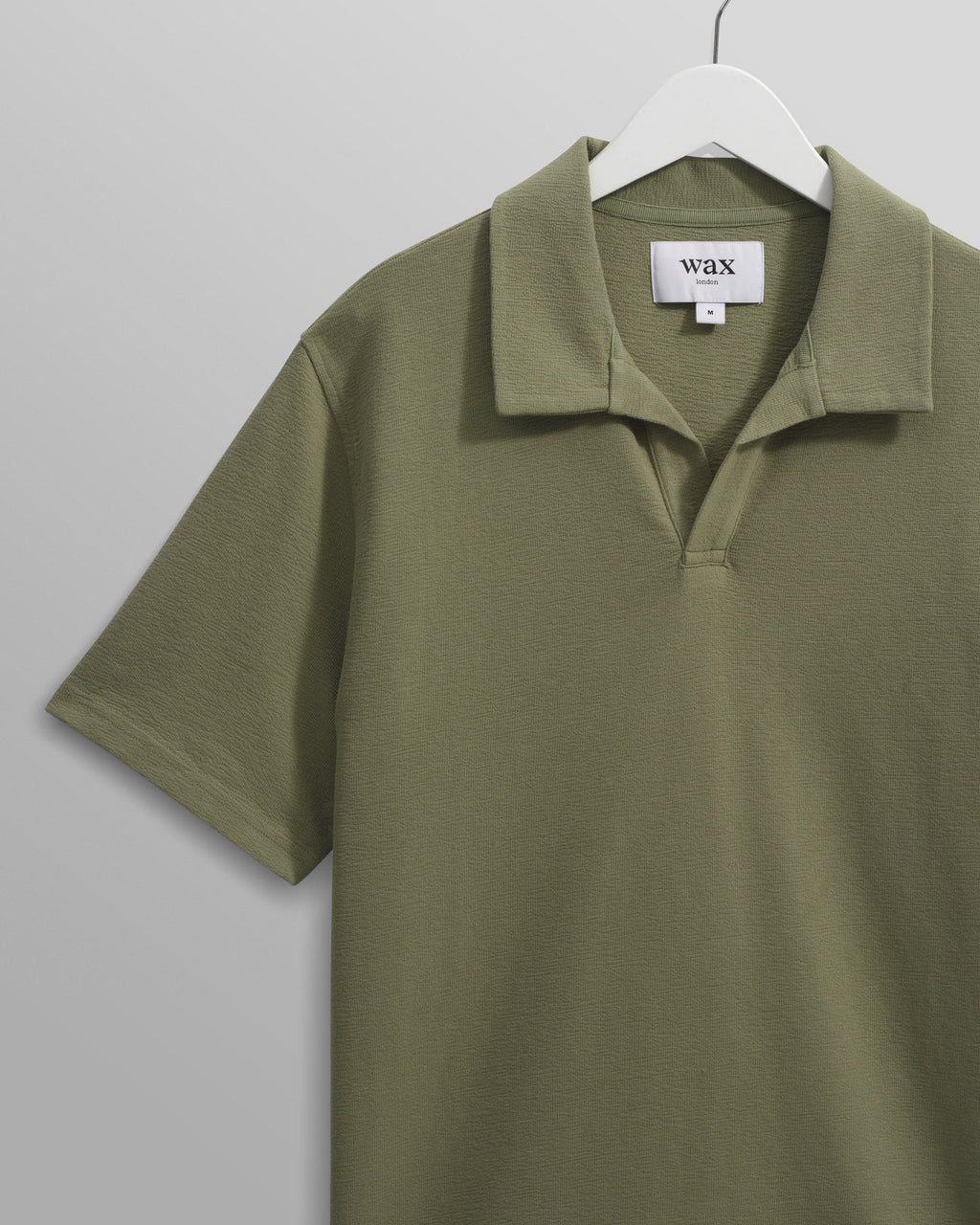 Atwood - Green Textured Organic Cotton Polo Shirt