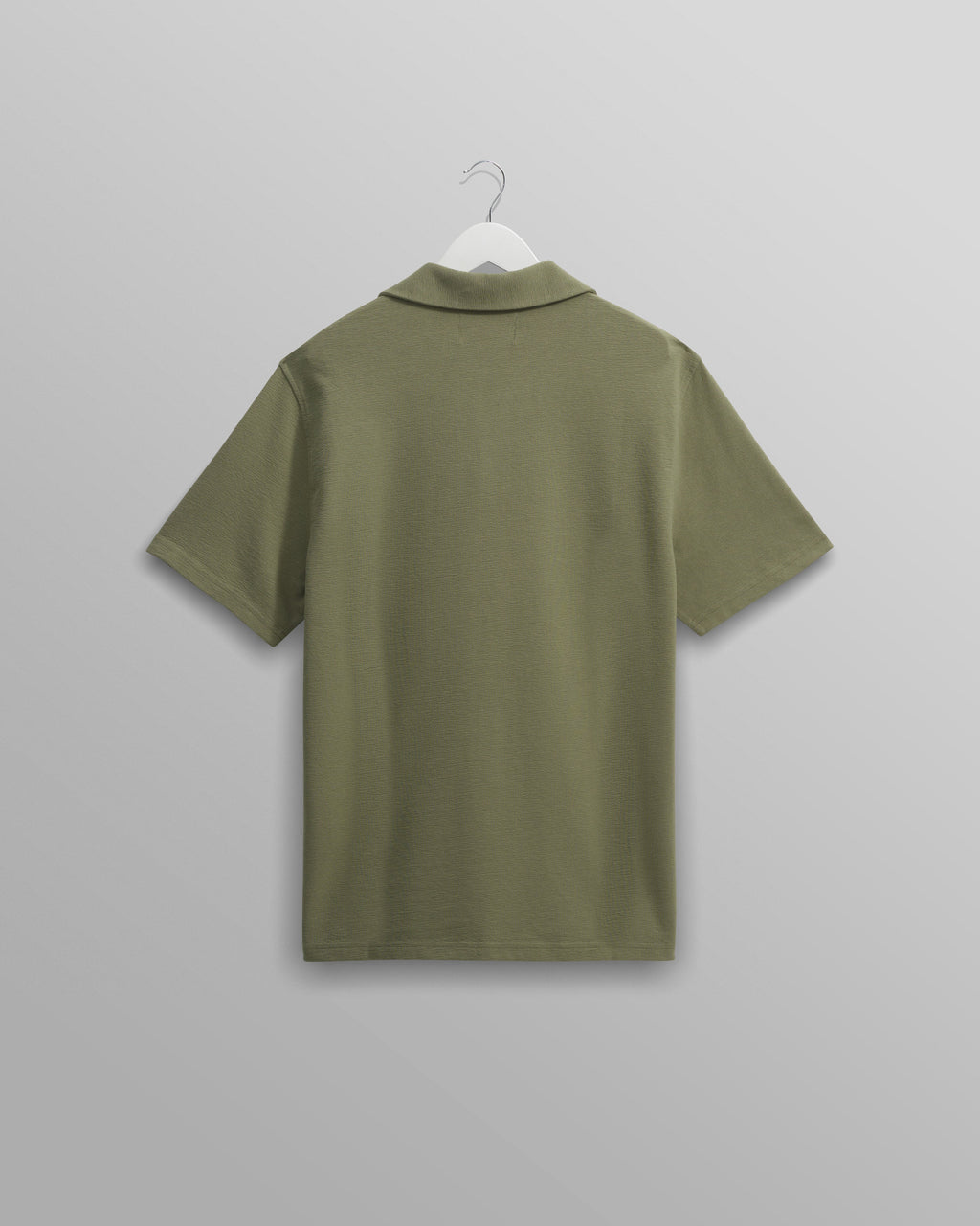 Atwood - Green Textured Organic Cotton Polo Shirt