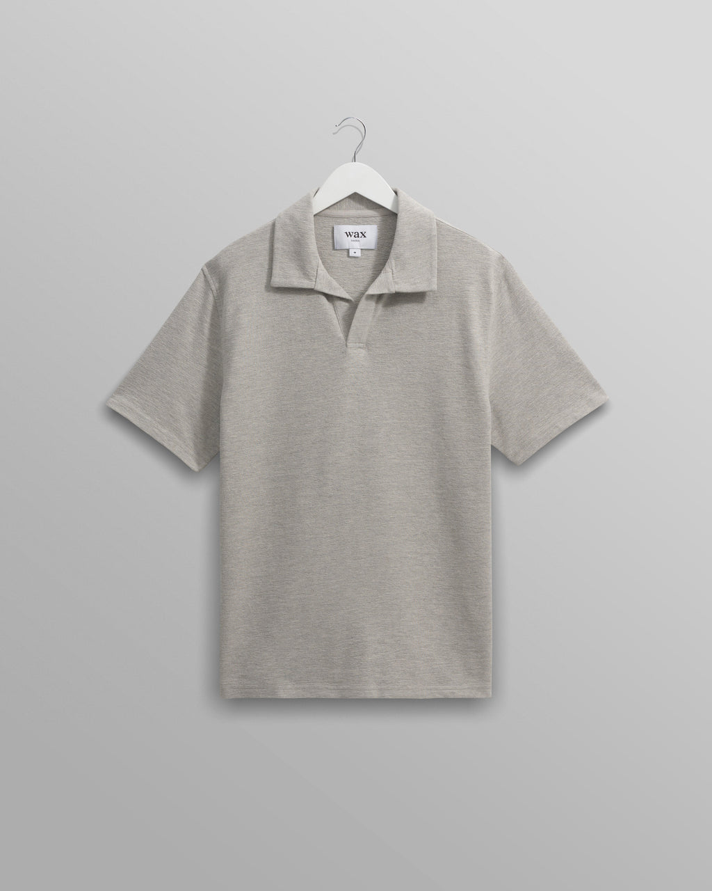 Atwood - Grey Marl Textured Organic Cotton Polo Shirt