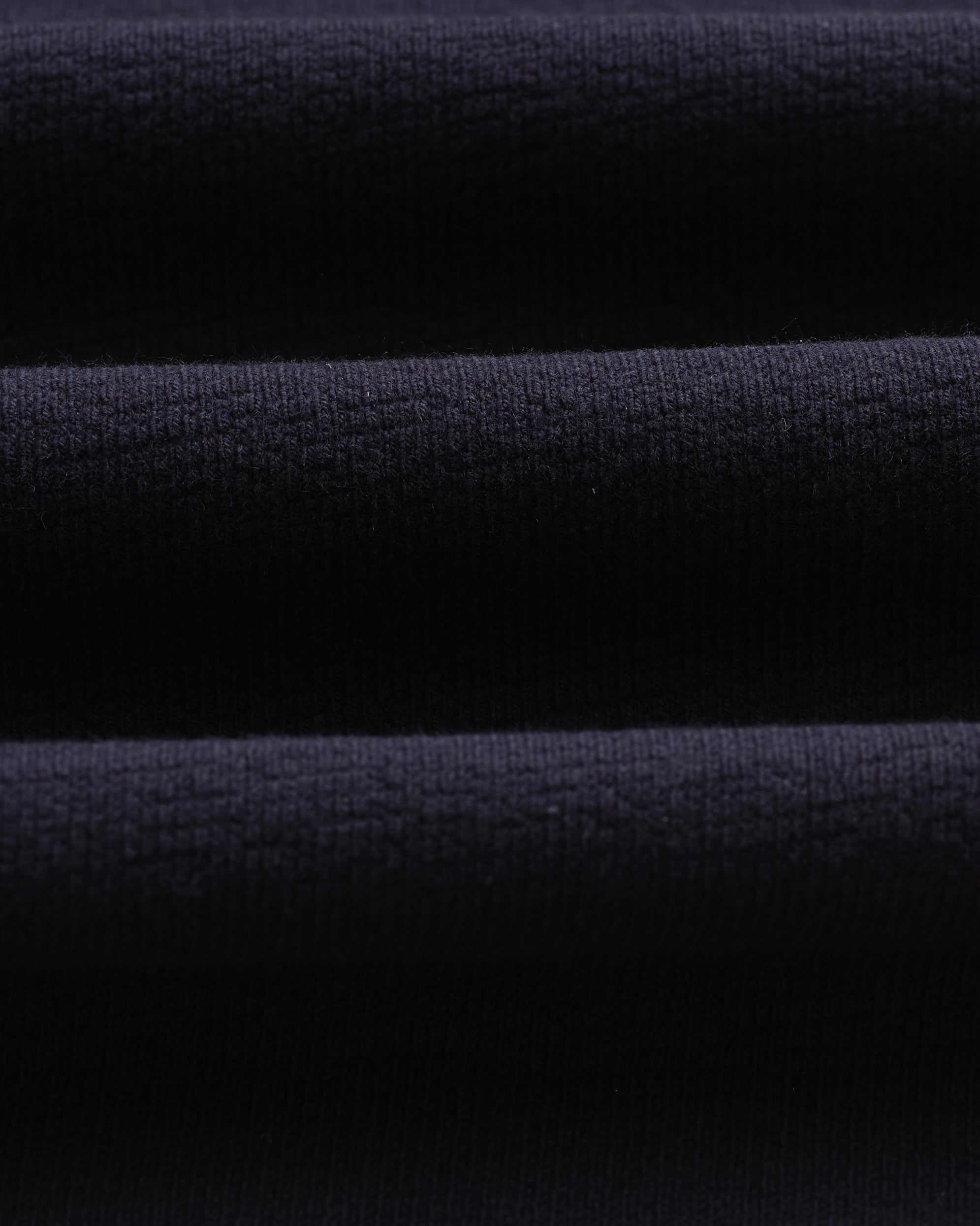 Atwood - Navy Textured Organic Cotton Polo Shirt