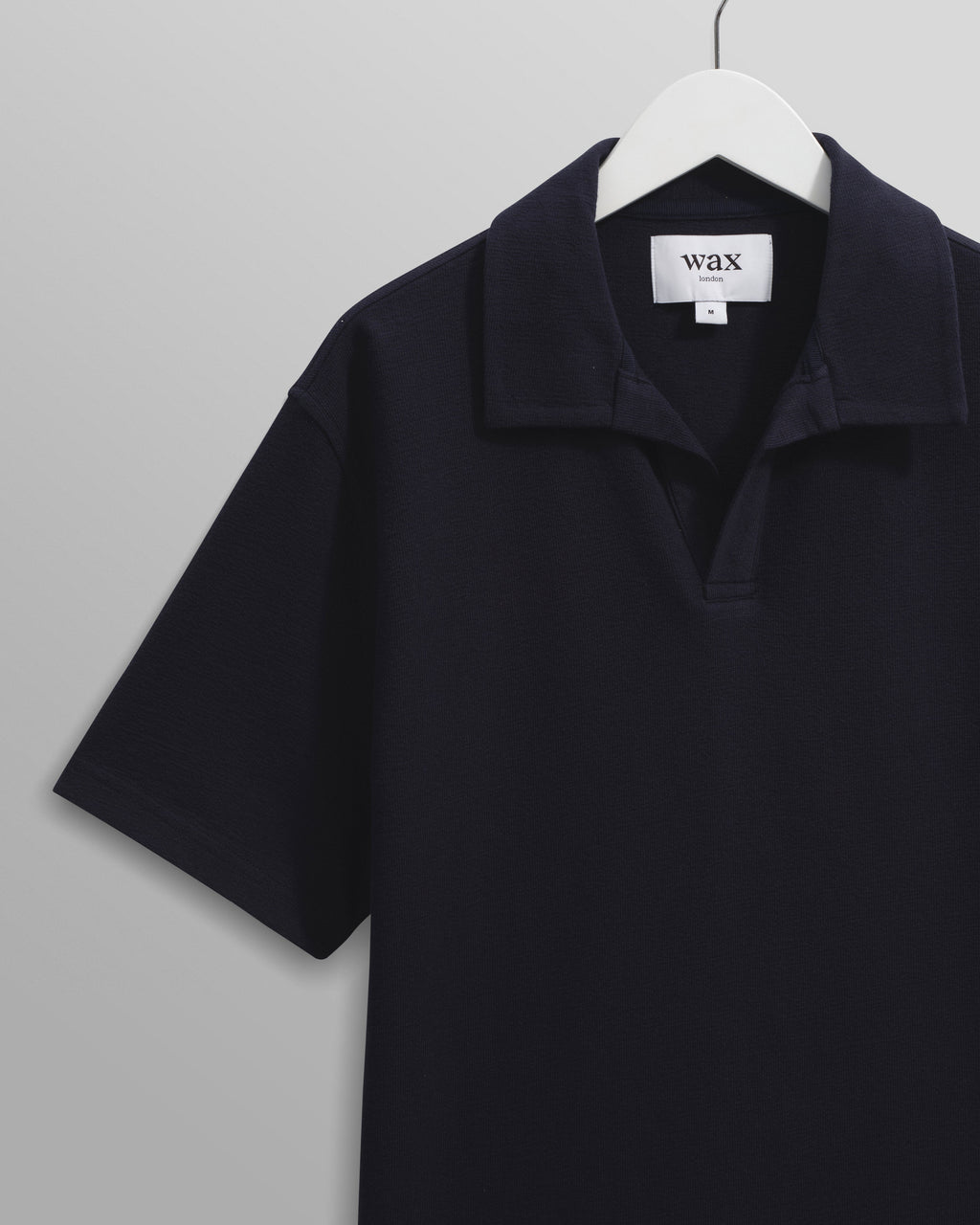 Atwood - Navy Textured Organic Cotton Polo Shirt