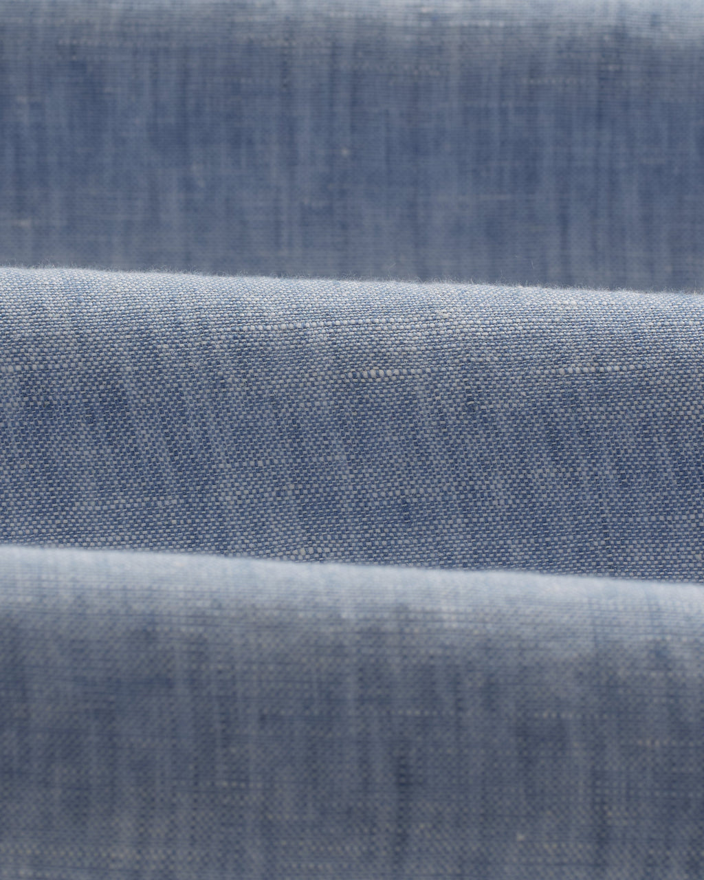 Bartlett - Blue Two-Tone Linen Short-Sleeve Shirt
