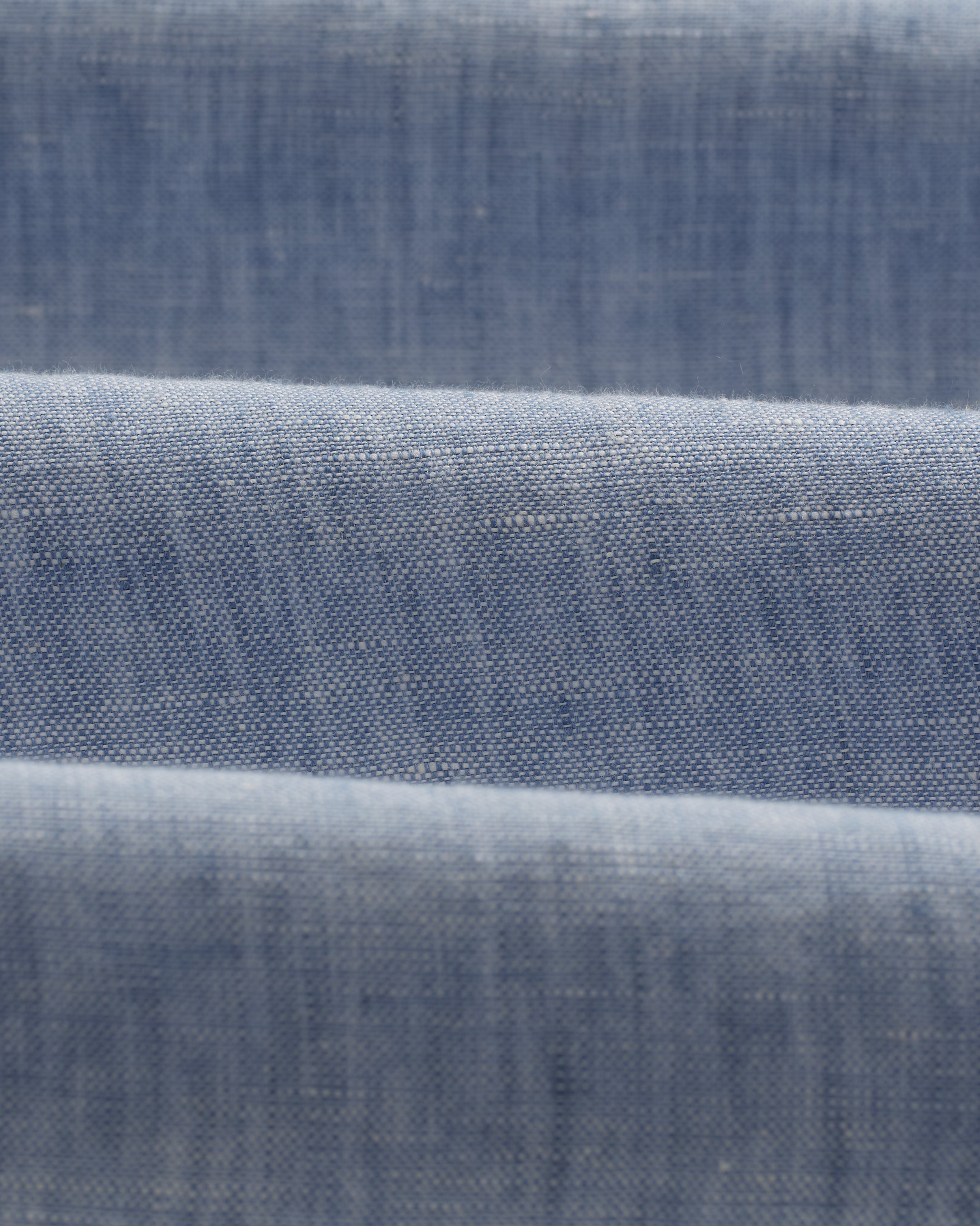 Bartlett - Blue Two-Tone Linen Short-Sleeve Shirt
