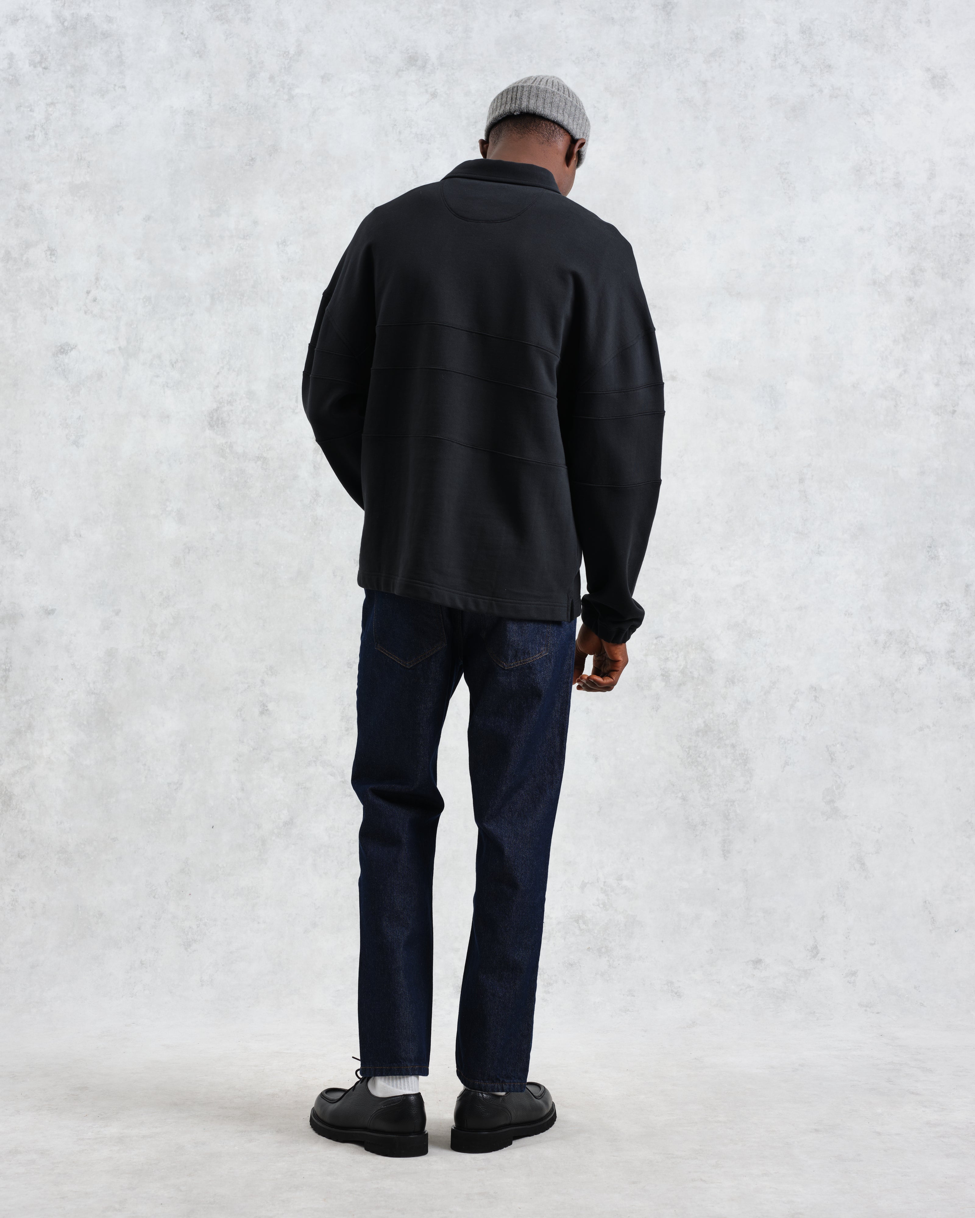 Blen - Black Organic Cotton Rugby Shirt