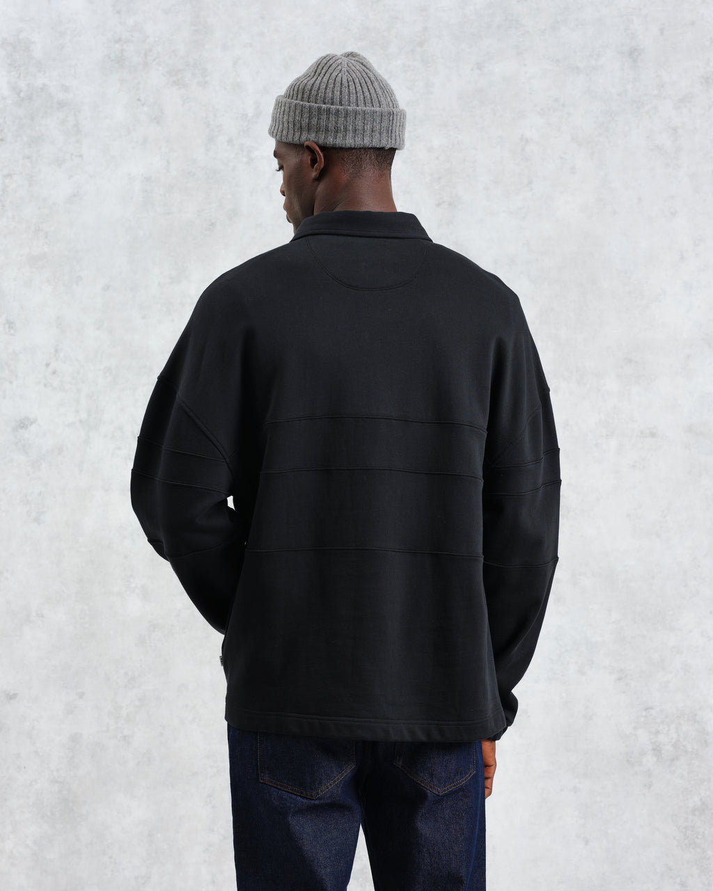 Blen - Black Organic Cotton Rugby Shirt