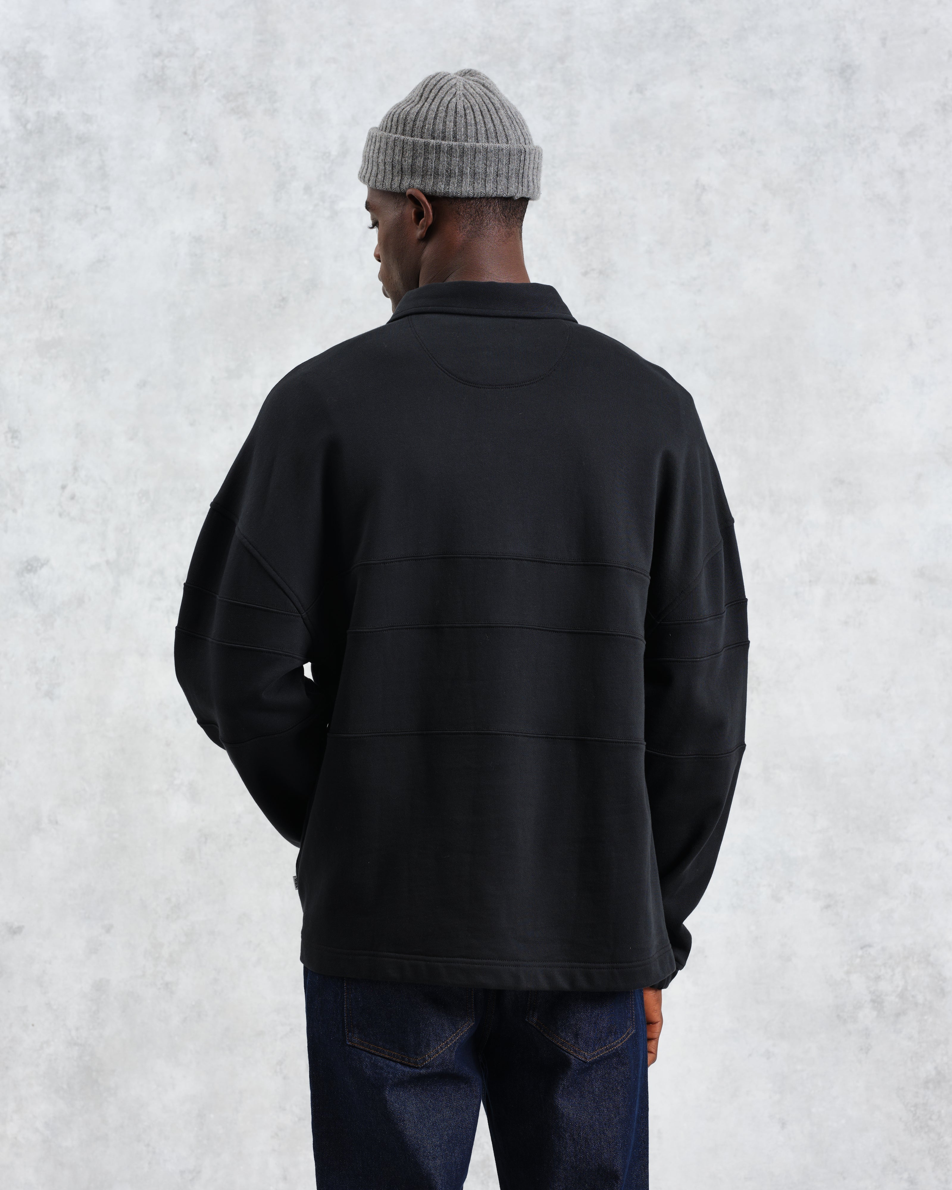 Blen - Black Organic Cotton Rugby Shirt