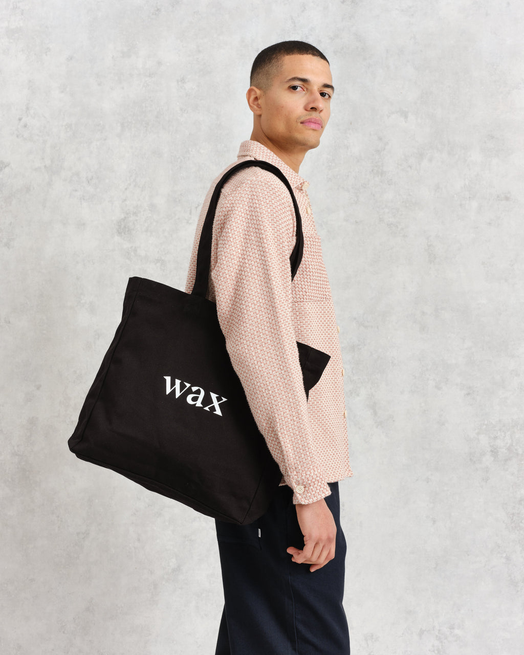 Borough - Black Logo Tote Bag