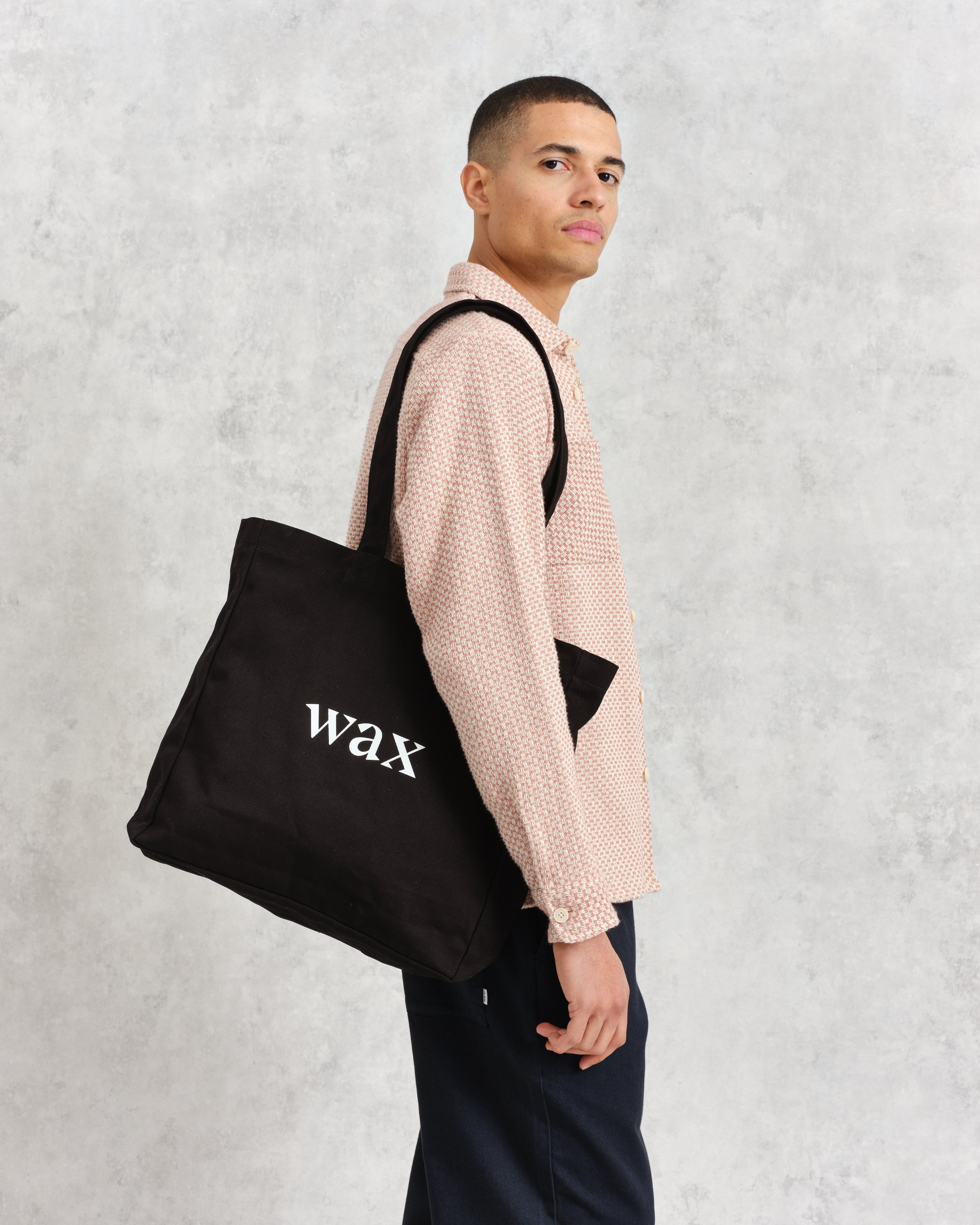 Borough - Black Logo Tote Bag